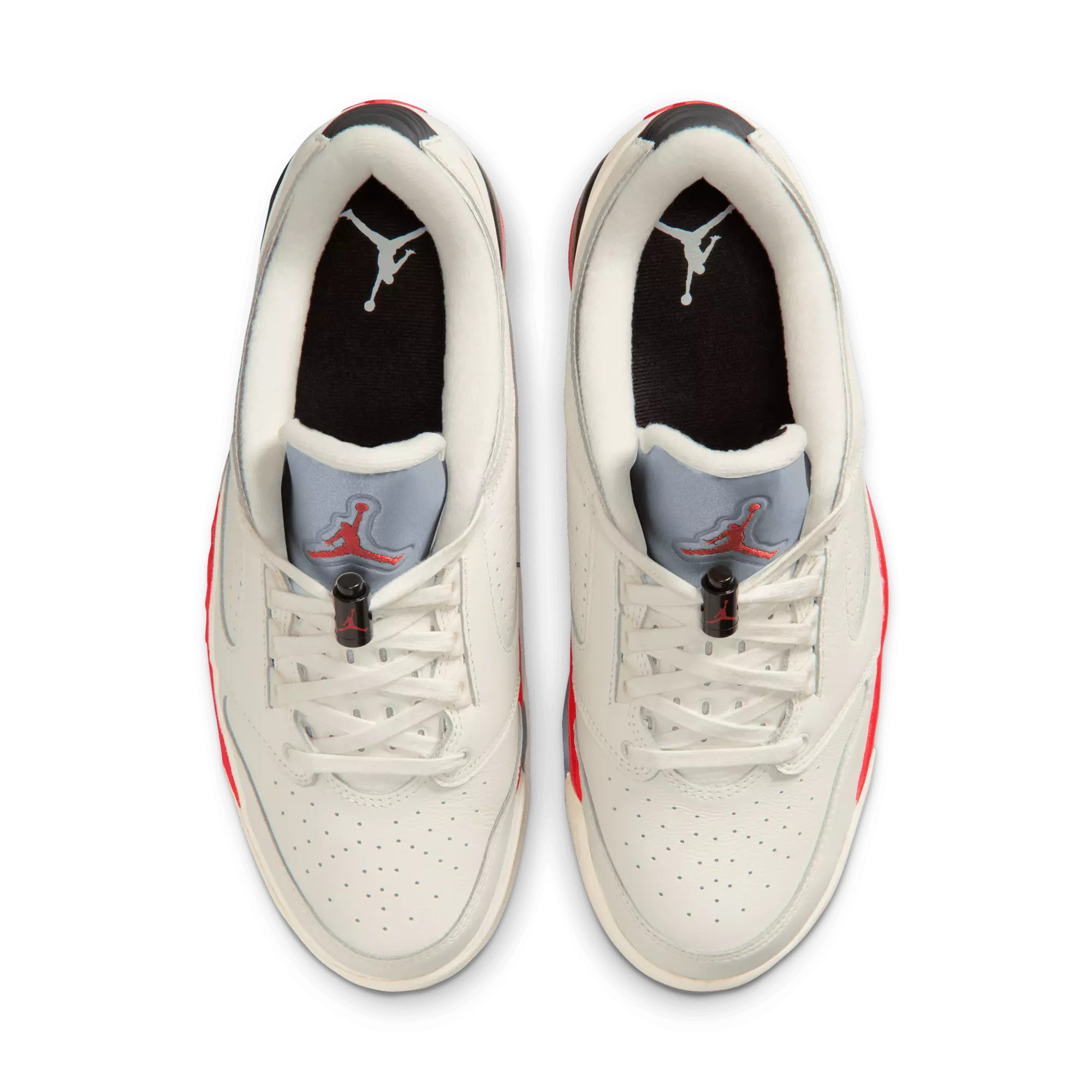 Jordan Sixty Plus Low "Sail/Fire Red/Black/Reflect Silver" Men's Shoe - SAIL