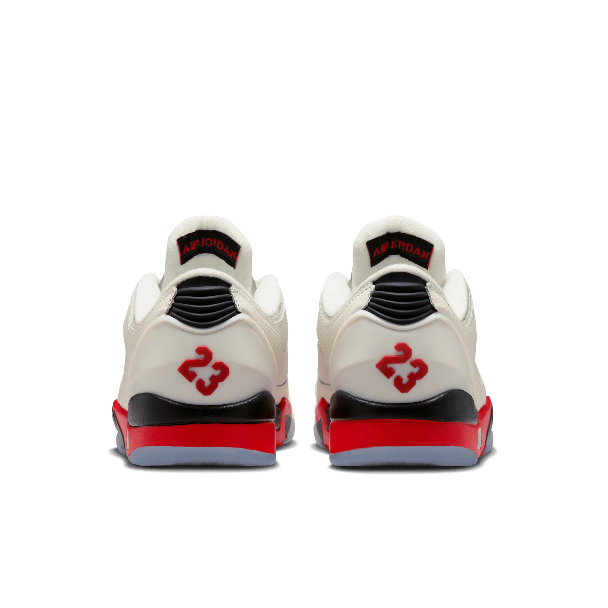 Jordan Sixty Plus Low "Sail/Fire Red/Black/Reflect Silver" Men's Shoe - SAIL Thumbnail View 7