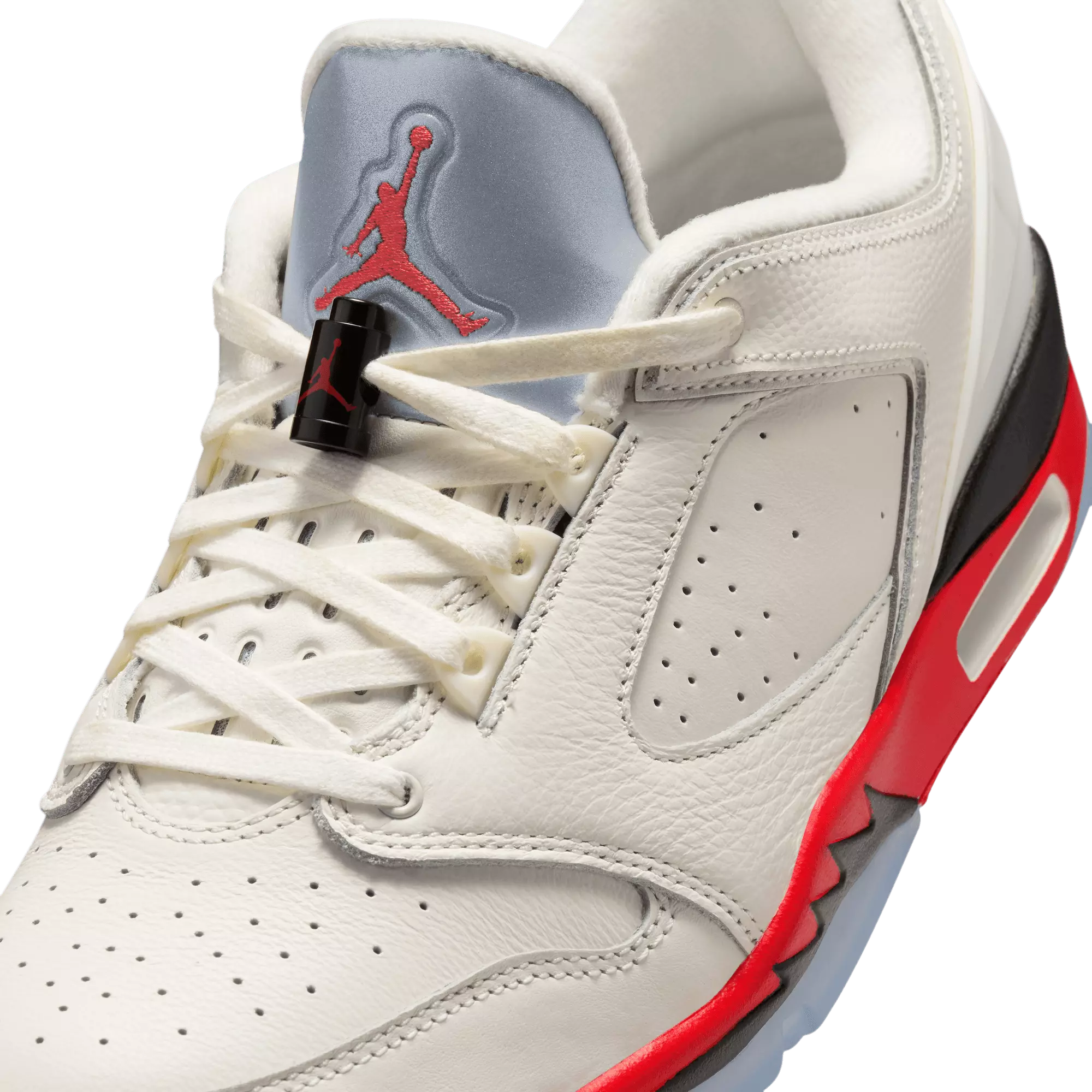 Jordan Sixty Plus Low "Sail/Fire Red/Black/Reflect Silver" Men's Shoe - SAIL