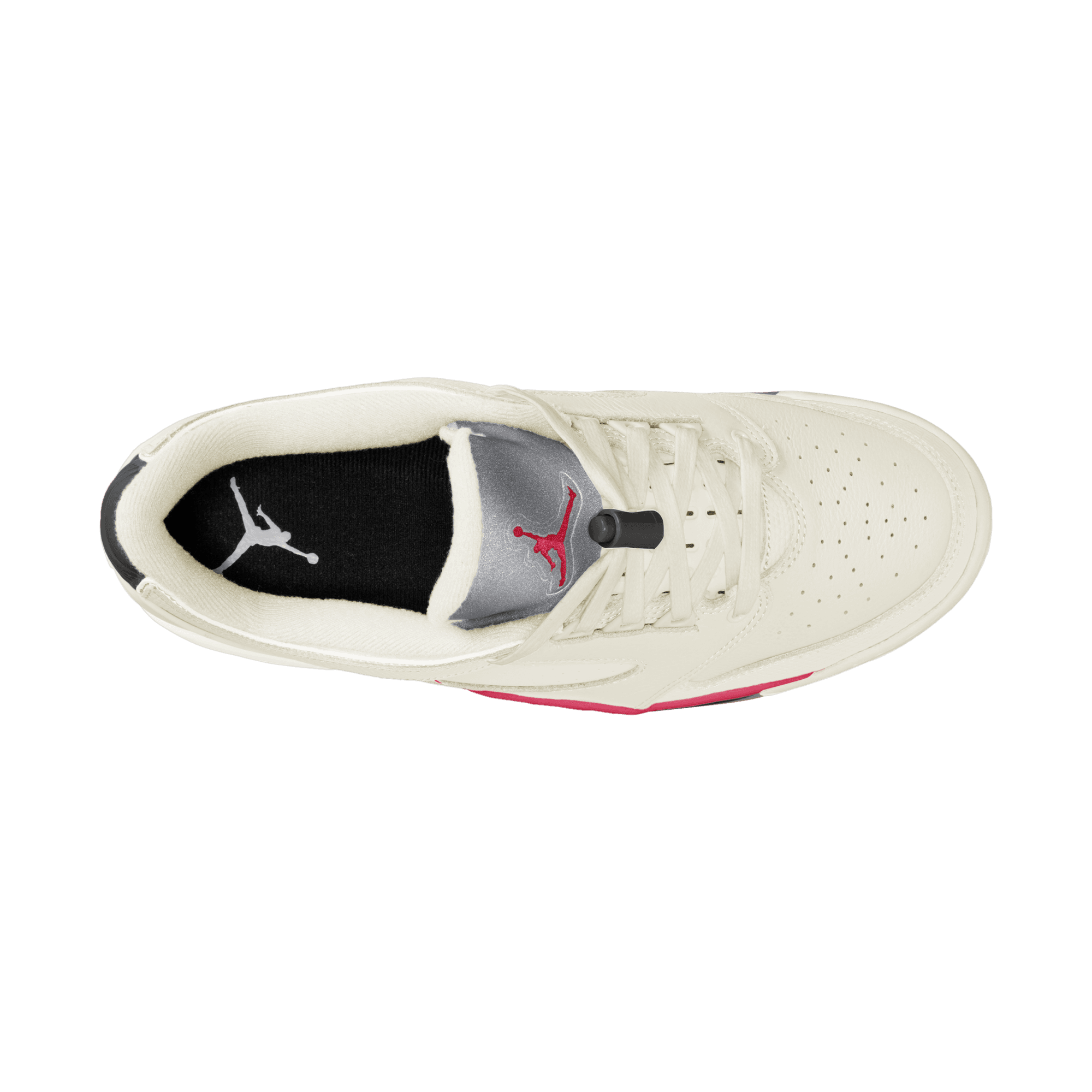 Jordan Sixty Plus Low "Sail/Fire Red/Black/Reflect Silver" Men's Shoe - SAIL Thumbnail View 9