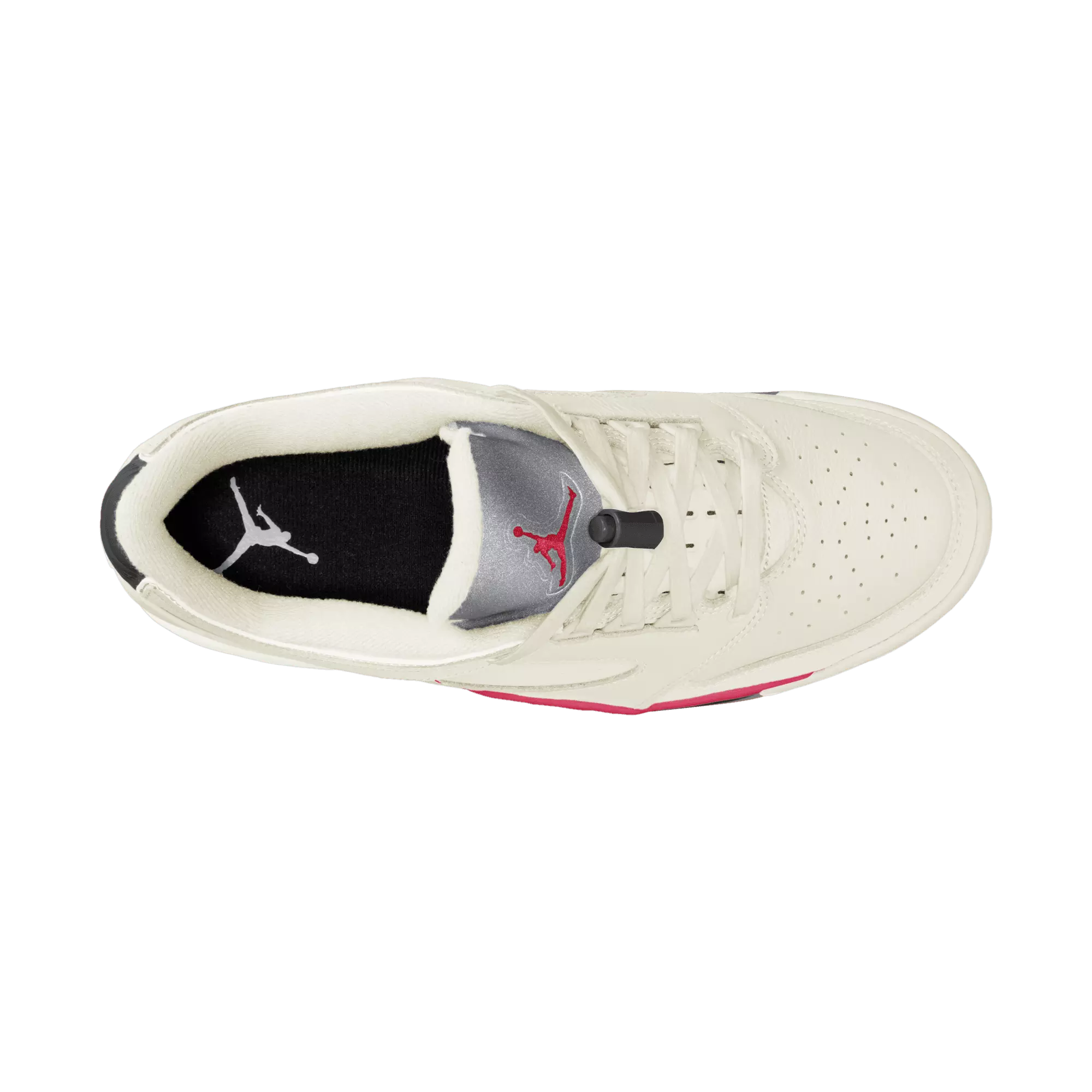 Jordan Sixty Plus Low "Sail/Fire Red/Black/Reflect Silver" Men's Shoe - SAIL