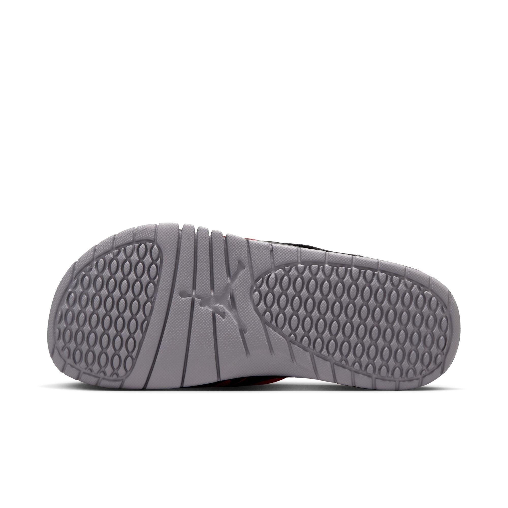 Jordan Hydro 4 Retro "Fire Red/White/Cement Grey" Men's Slide - RED/WHITE/BLACK Thumbnail View 8