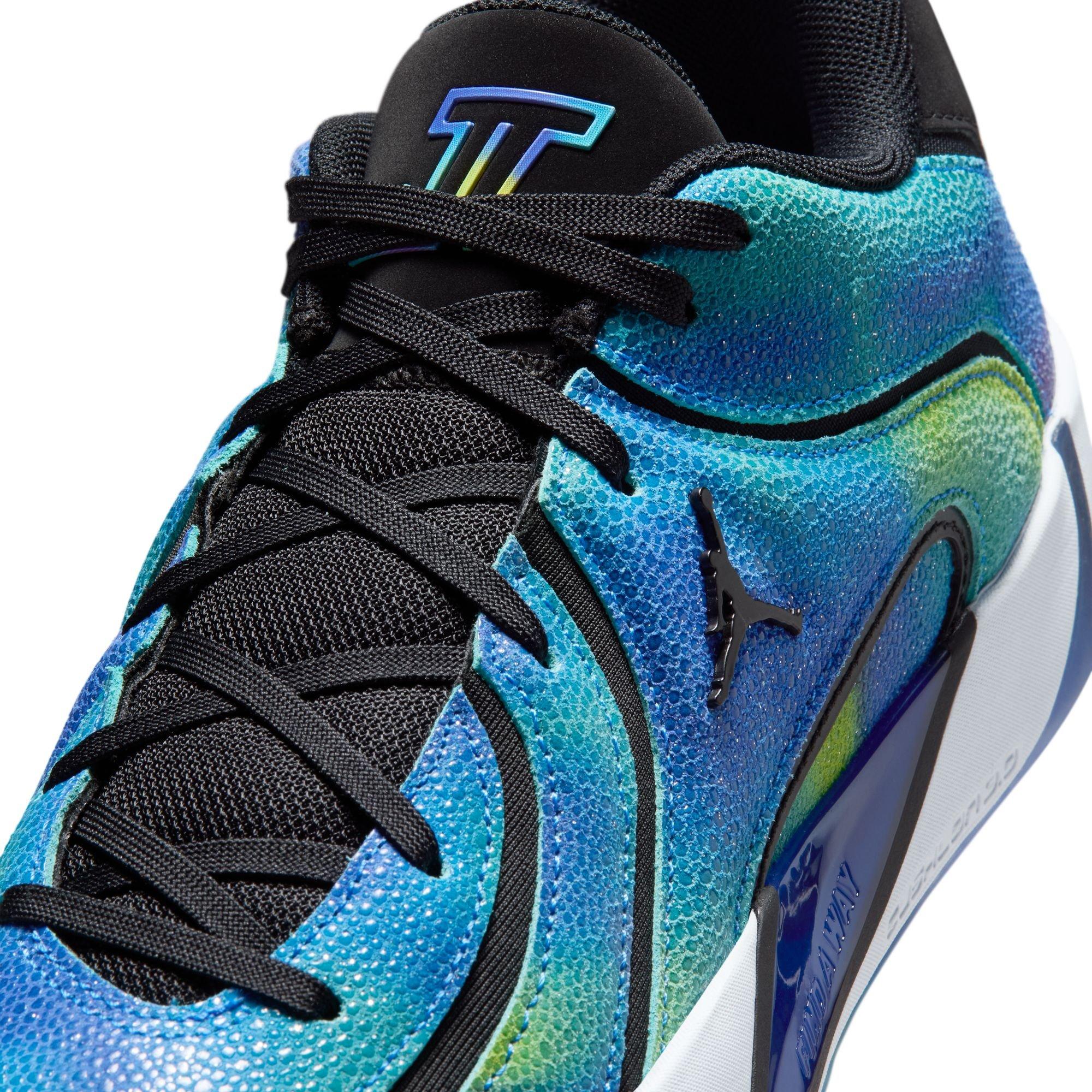 Jordan Tatum 4 "Smooth Soul Vol.2" Men's Basketball Shoe - RED PLUM/BLACK/HYPER ROYAL/'YELLOW STRIKE Thumbnail View 5