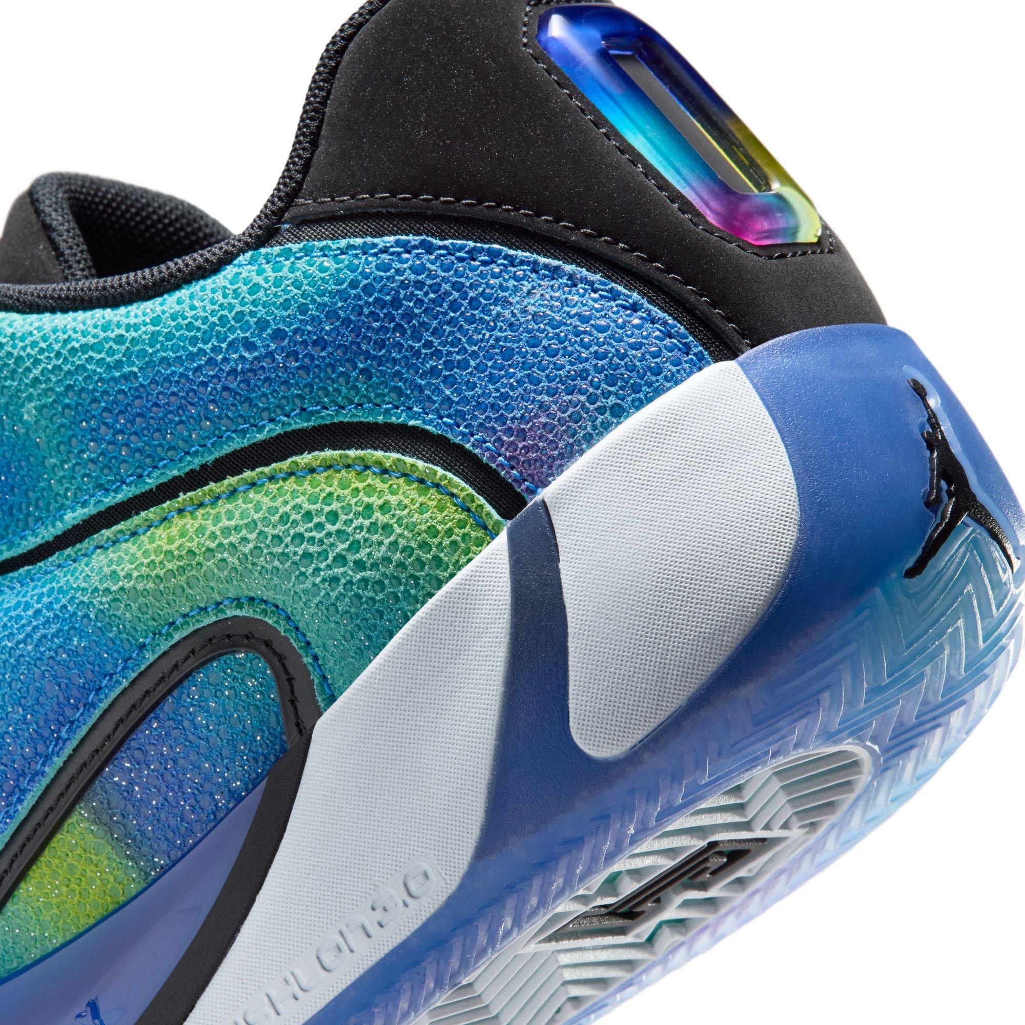 Jordan Tatum 4 "Smooth Soul Vol.2" Men's Basketball Shoe - RED PLUM/BLACK/HYPER ROYAL/'YELLOW STRIKE Thumbnail View 6