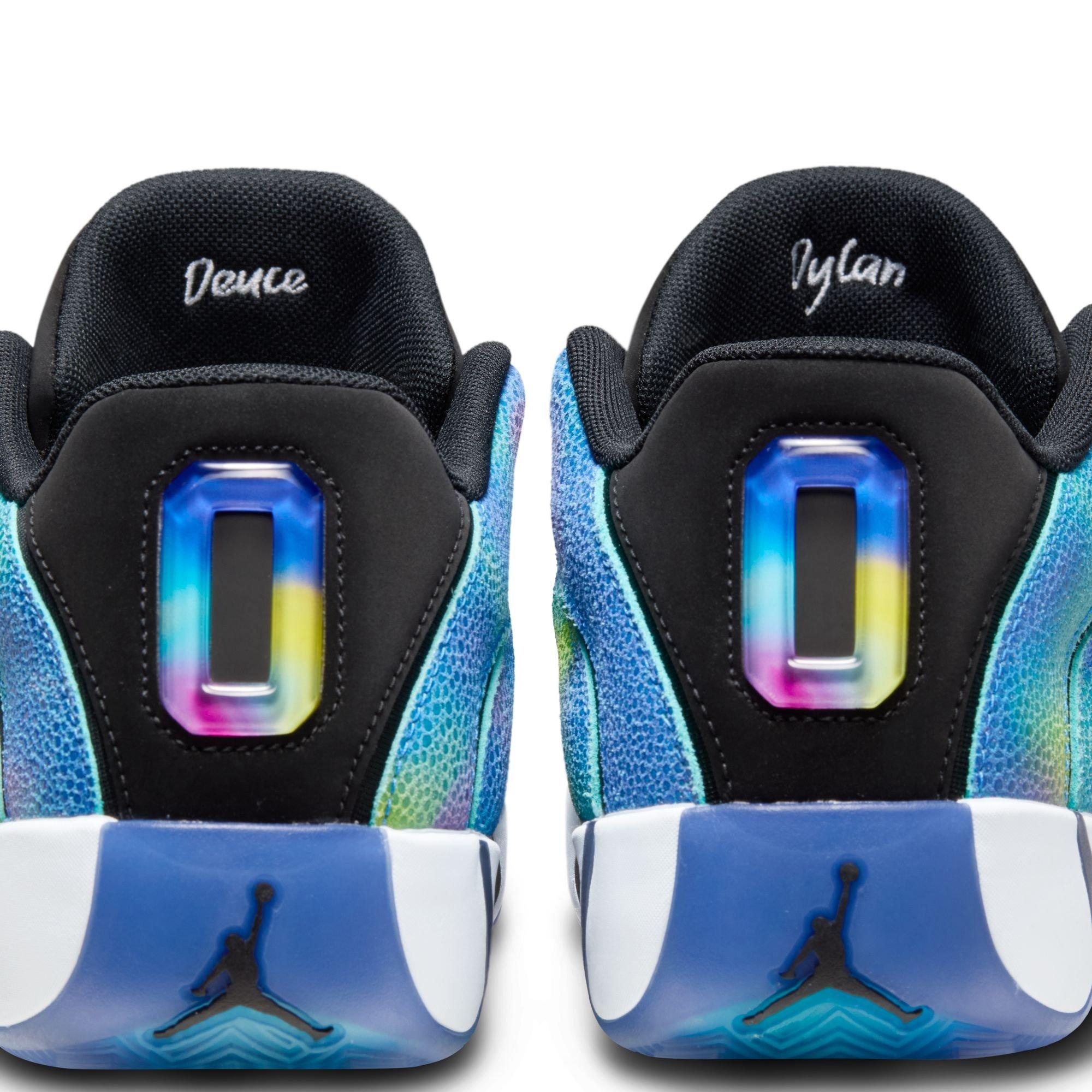 Jordan Tatum 4 "Smooth Soul Vol.2" Men's Basketball Shoe - RED PLUM/BLACK/HYPER ROYAL/'YELLOW STRIKE Thumbnail View 7