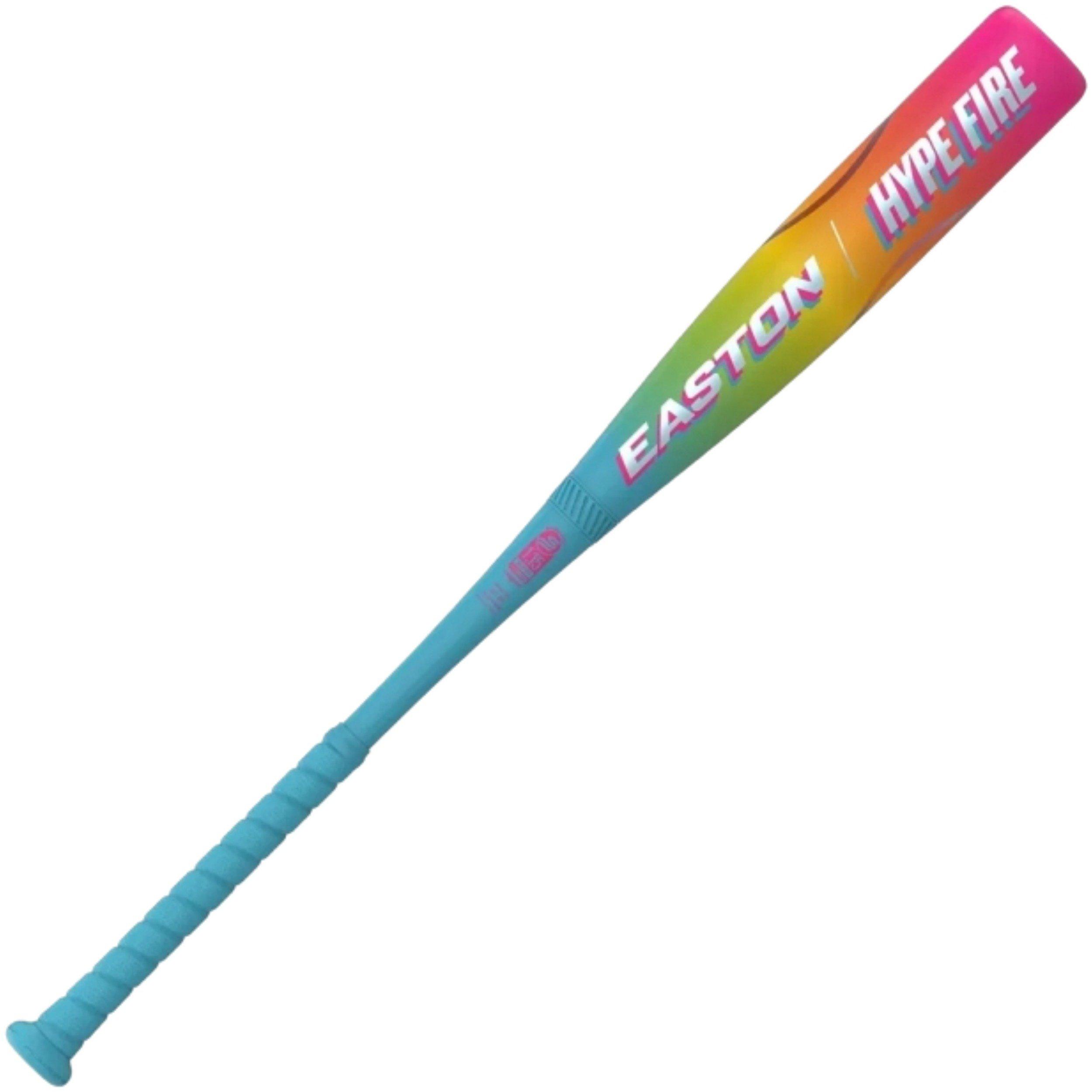 Easton 2026 Hype Fire USSA Baseball Bat (-10) - PINK/LT BLUE/GREY Thumbnail View 1