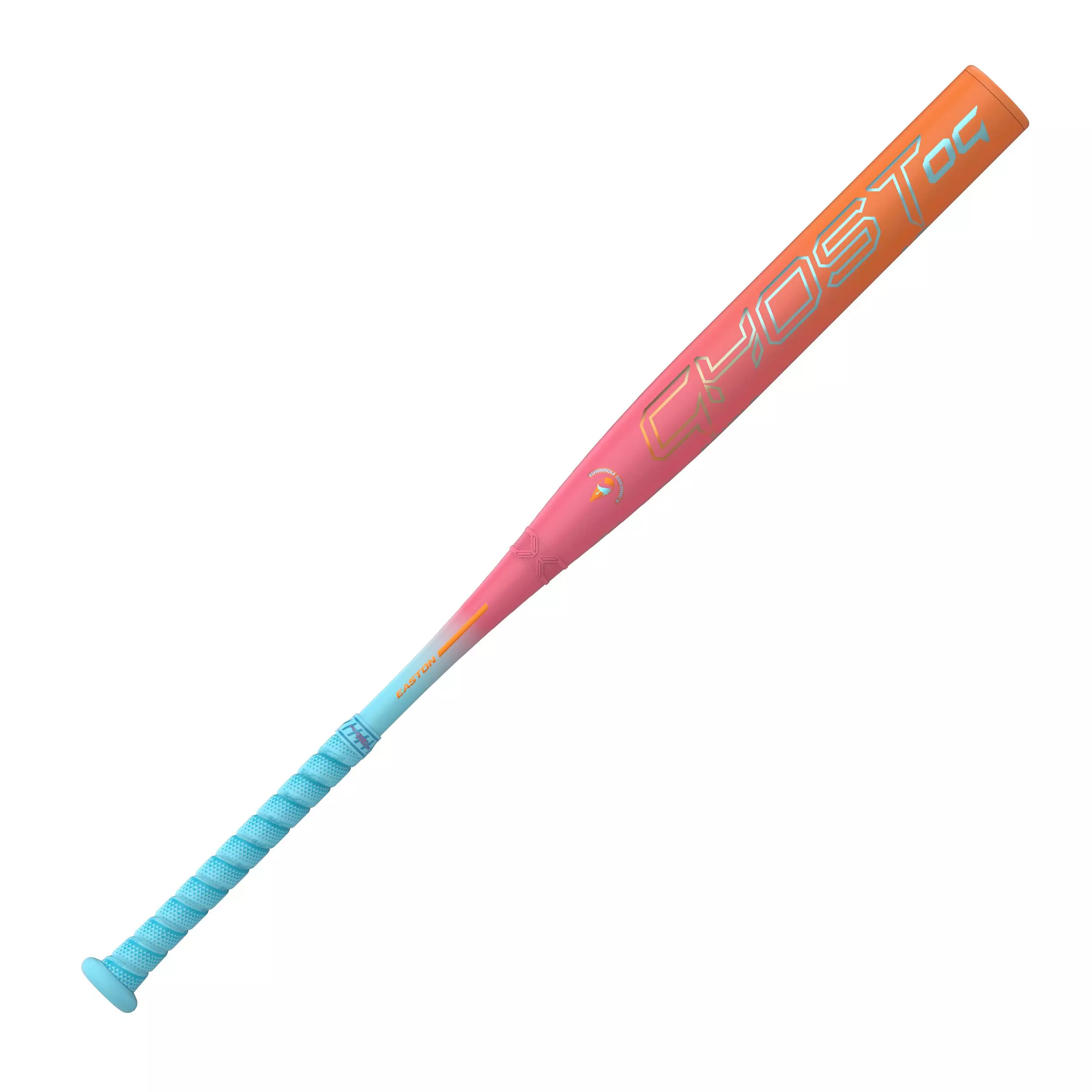 Easton Ghost OG Rainbow Sherbet Fastpitch Softball Bat (-10) 2026 - PINK/LT BLUE/GREY