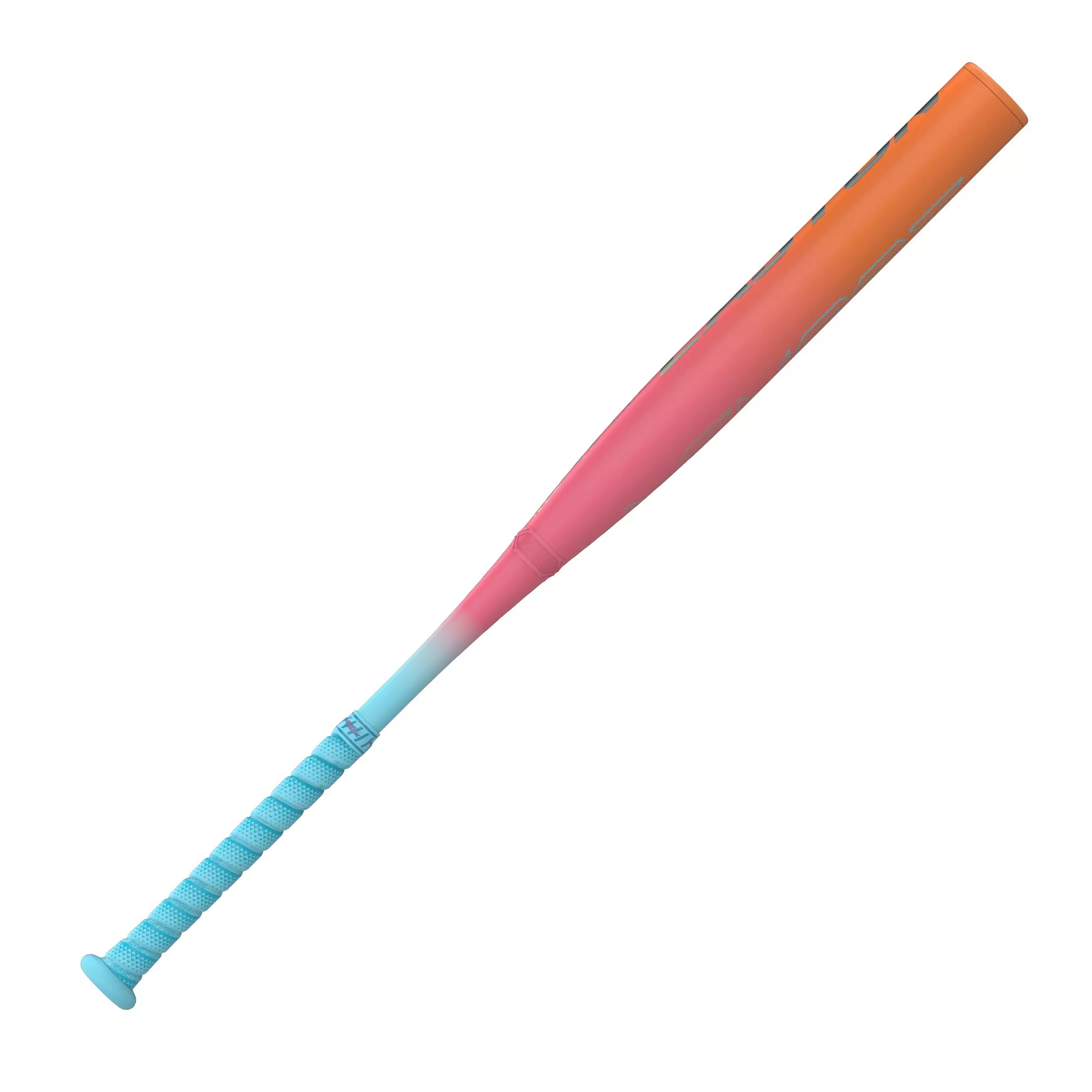 Easton Ghost OG Rainbow Sherbet Fastpitch Softball Bat (-10) 2026 - PINK/LT BLUE/GREY