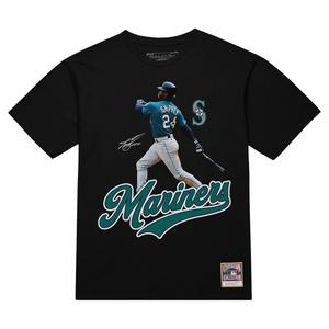Mitchell & Ness Seattle Mariners Ken Griffey Jr. Emerald Tee- Black