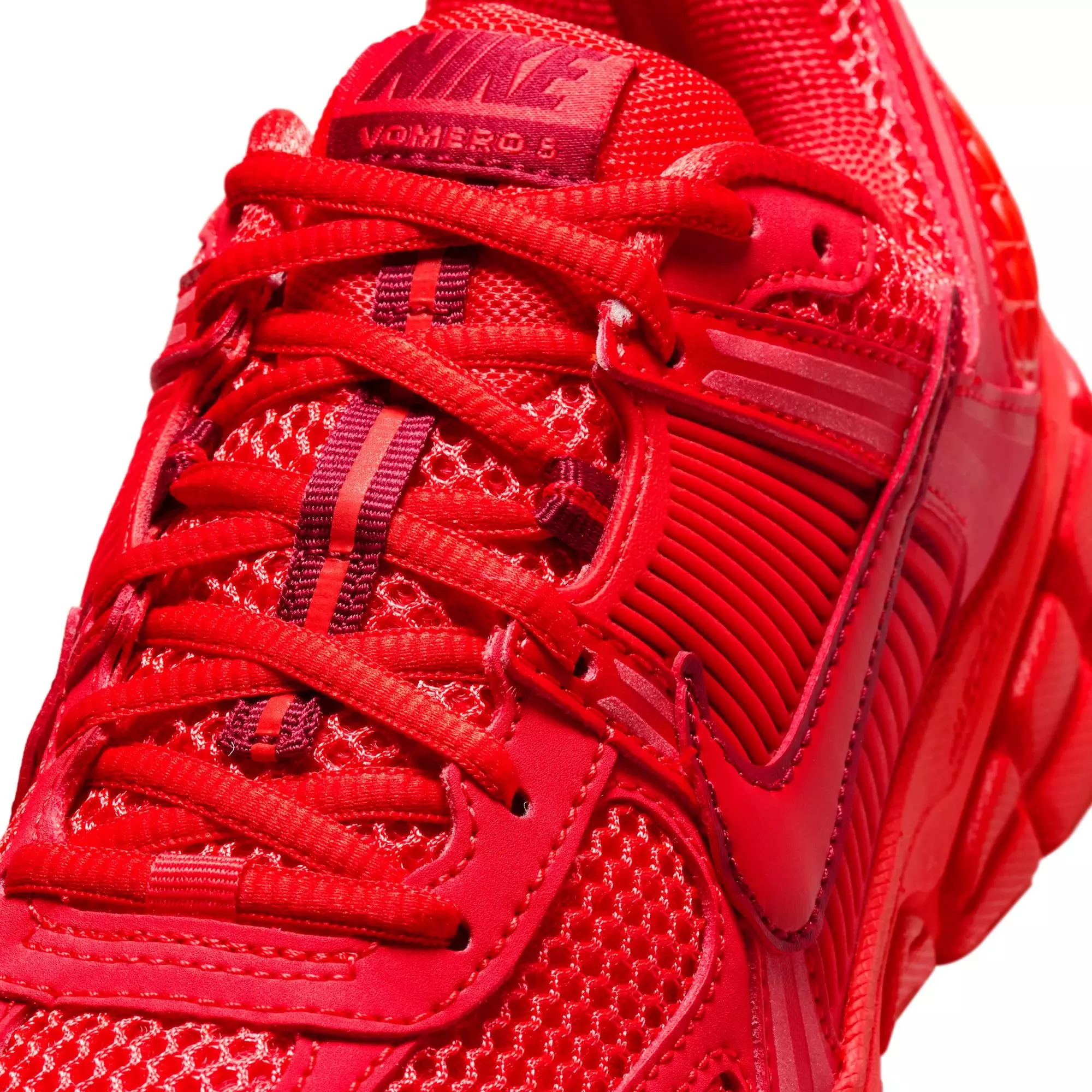 Nike Zoom Vomero 5 With Reflective Accents "Light Crimson/Team Red" Women's Shoe - CRIMSON