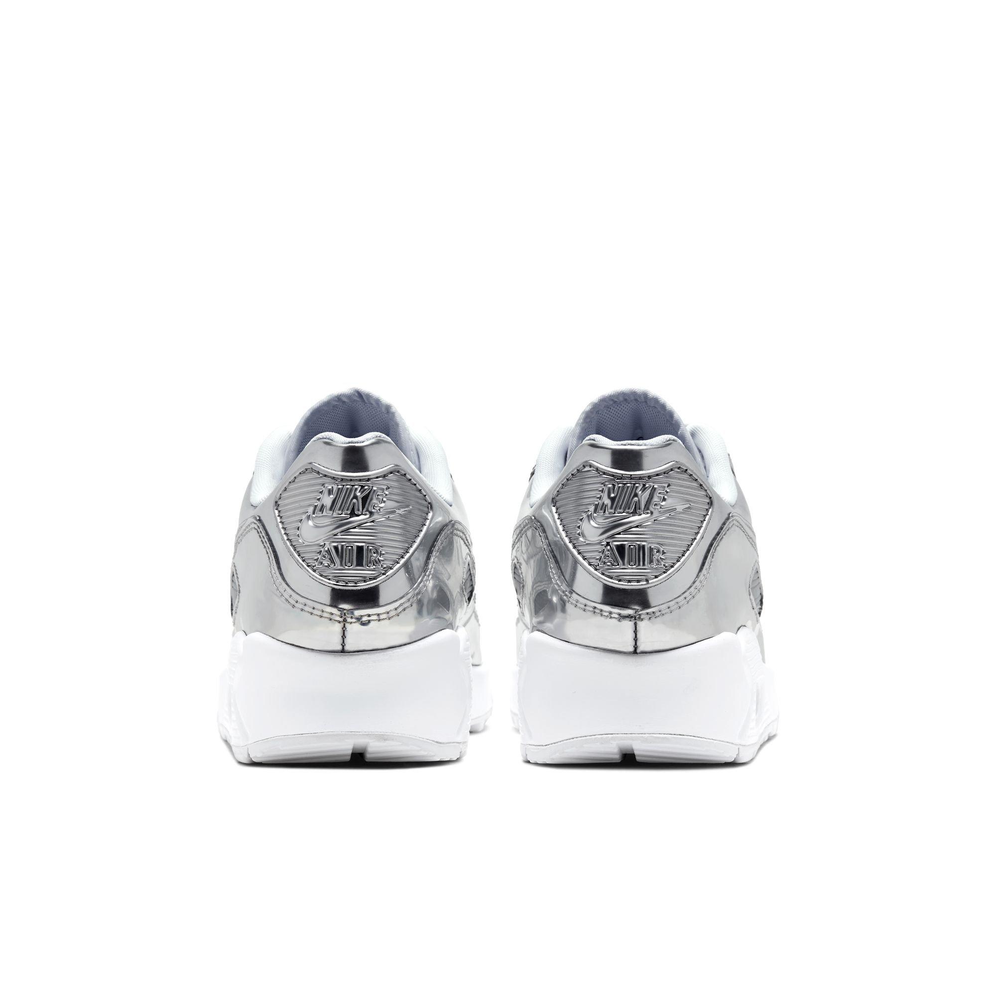 Nike Air Max 90 SP "Chrome/Pure Platinum/White" Women's Shoe - SILVER Thumbnail View 7