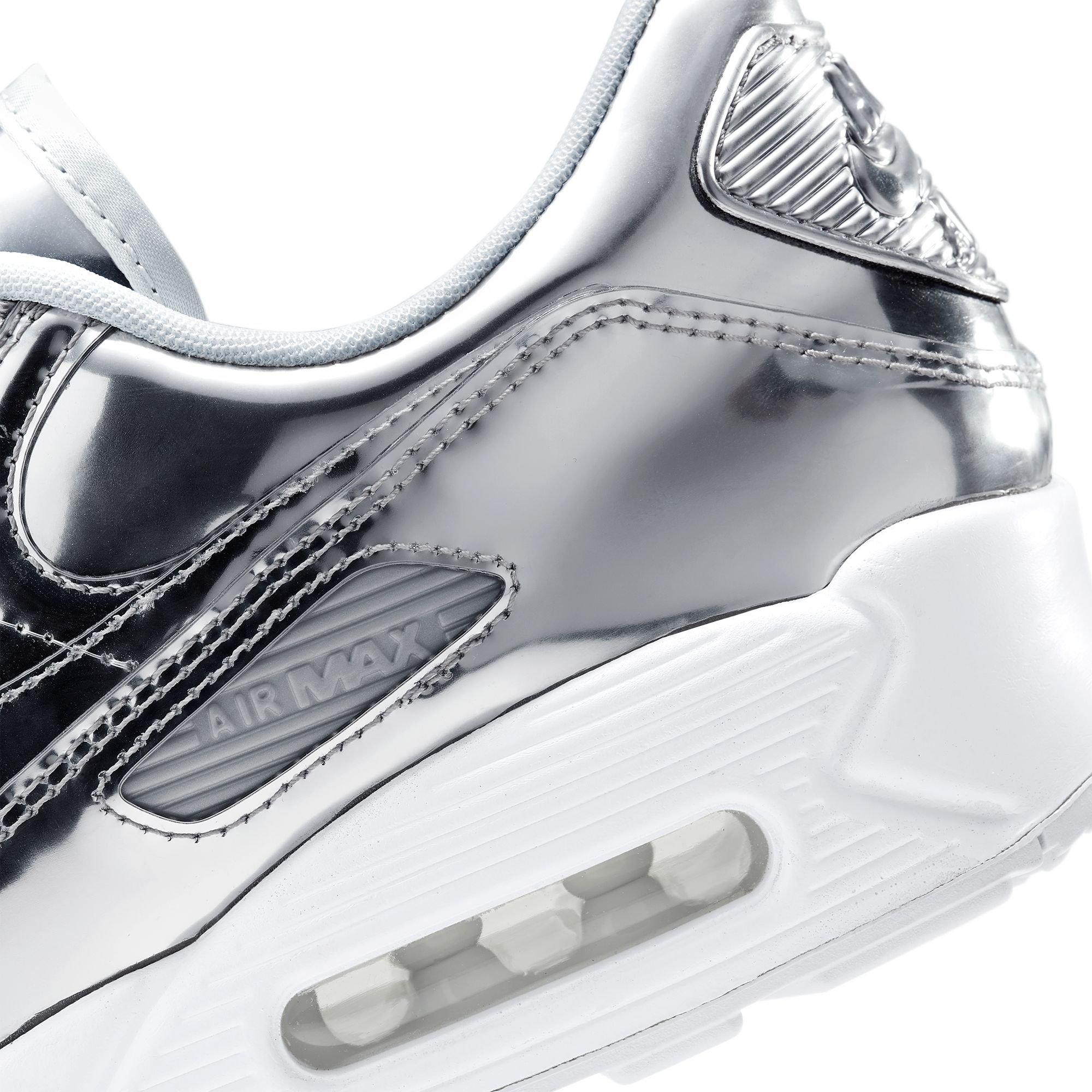 Nike Air Max 90 SP "Chrome/Pure Platinum/White" Women's Shoe - SILVER Thumbnail View 10