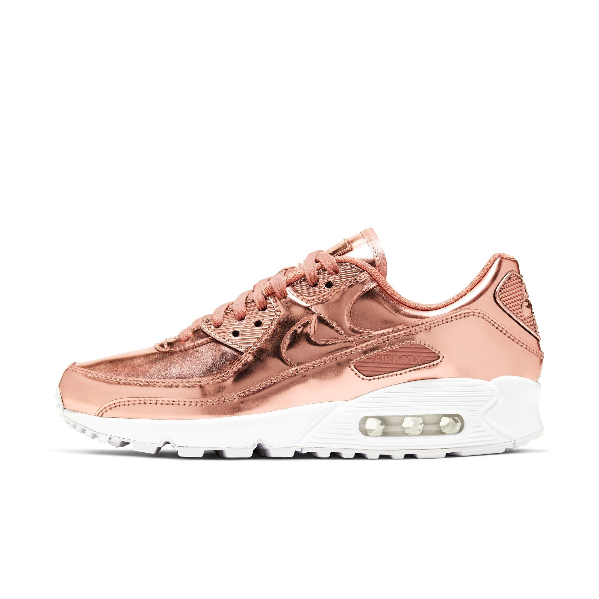 Nike Air Max 90 SP "Rose Gold/Mtlc Red/Bronze" Women's Shoe - ROSE GOLD Thumbnail View 3