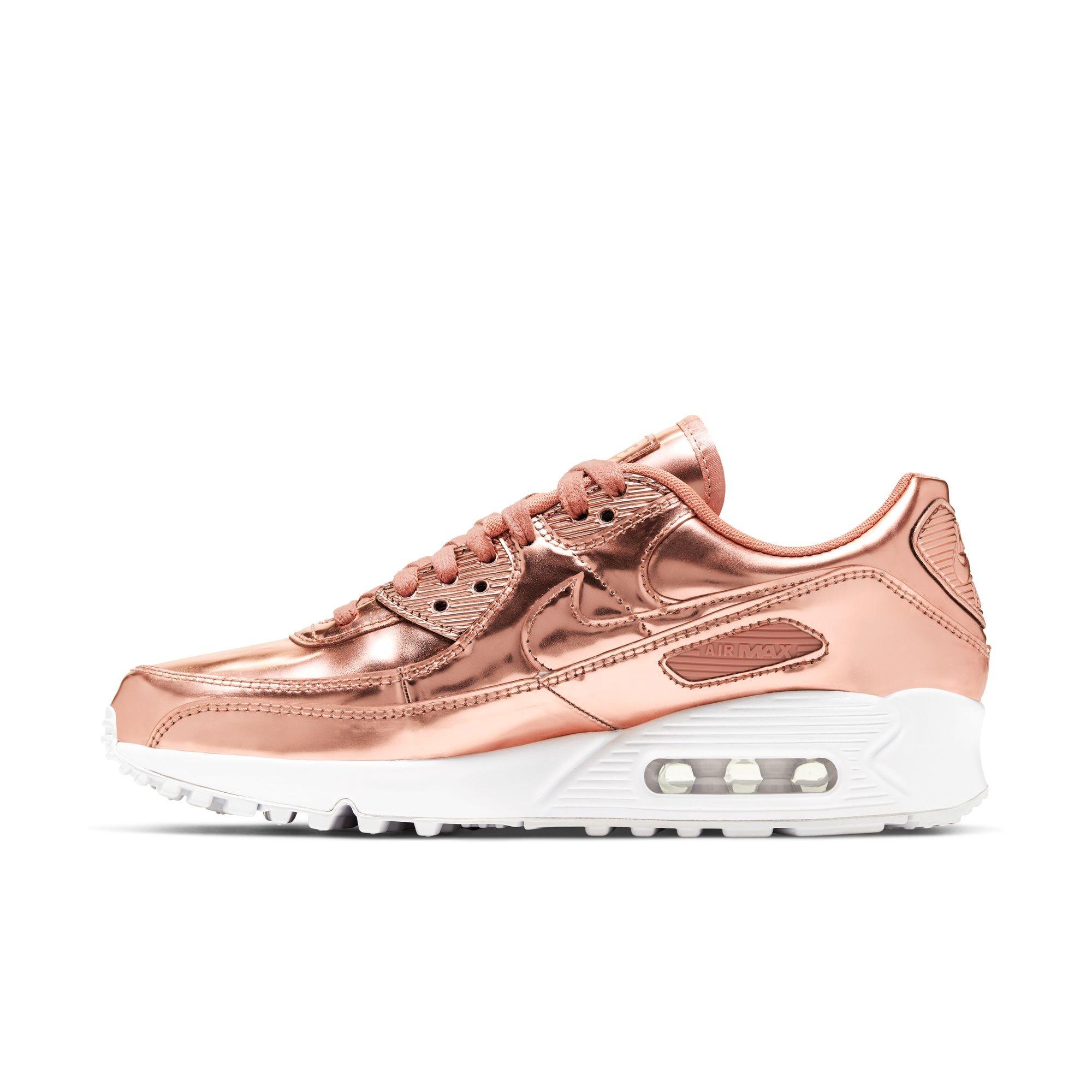 Nike Air Max 90 SP "Rose Gold/Mtlc Red/Bronze" Women's Shoe - ROSE GOLD Thumbnail View 4