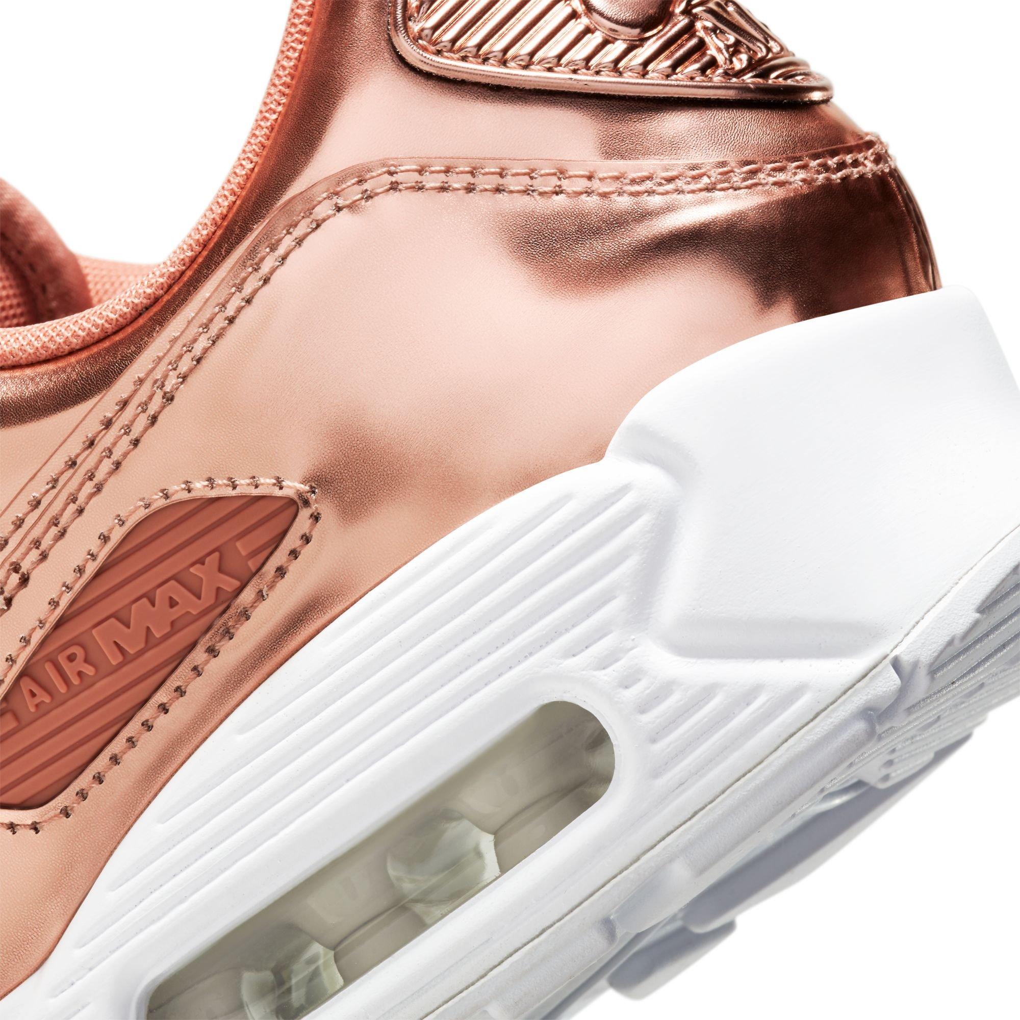 Nike Air Max 90 SP "Rose Gold/Mtlc Red/Bronze" Women's Shoe - ROSE GOLD Thumbnail View 10