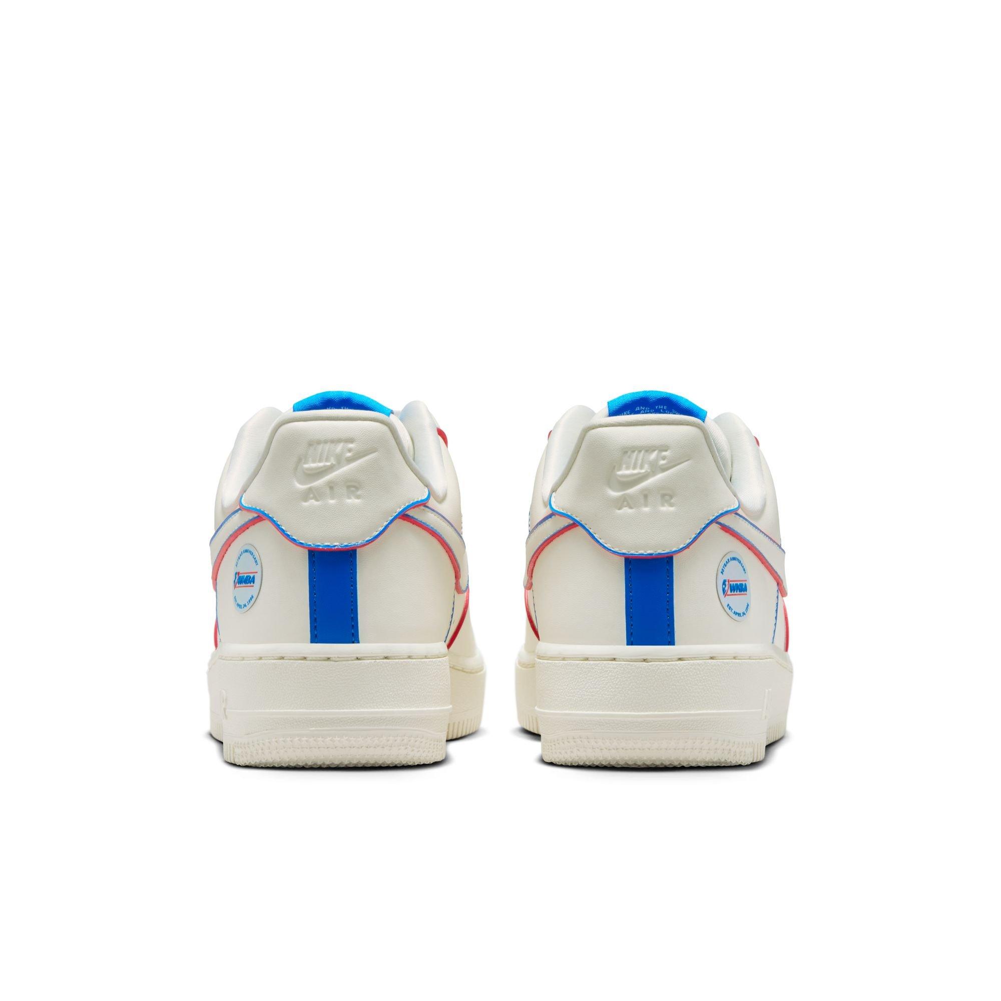 Nike Air Force 1 '07 WNBA "Sail/Multi-Color/Action Red" Women's Shoe - SAIL Thumbnail View 7