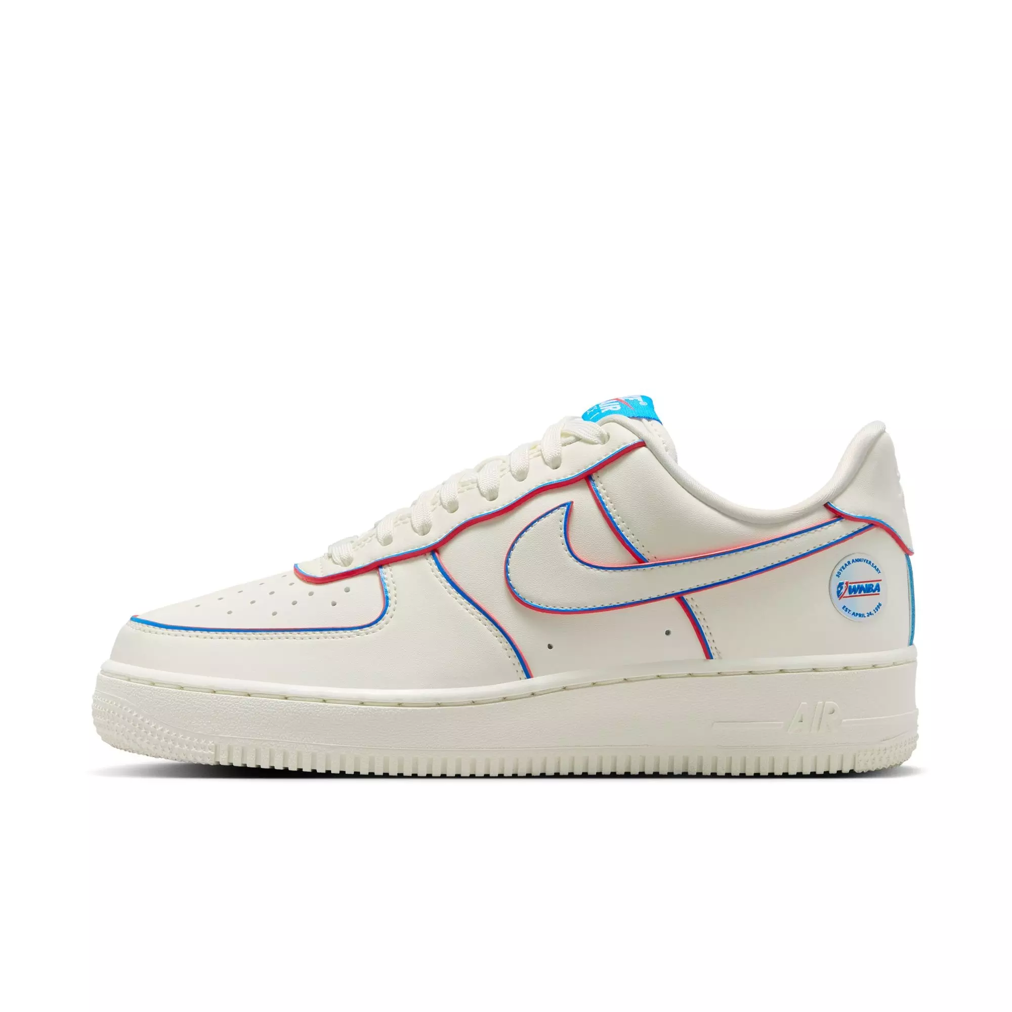 Nike Air Force 1 '07 WNBA "Sail/Multi-Color/Action Red" Women's Shoe - SAIL