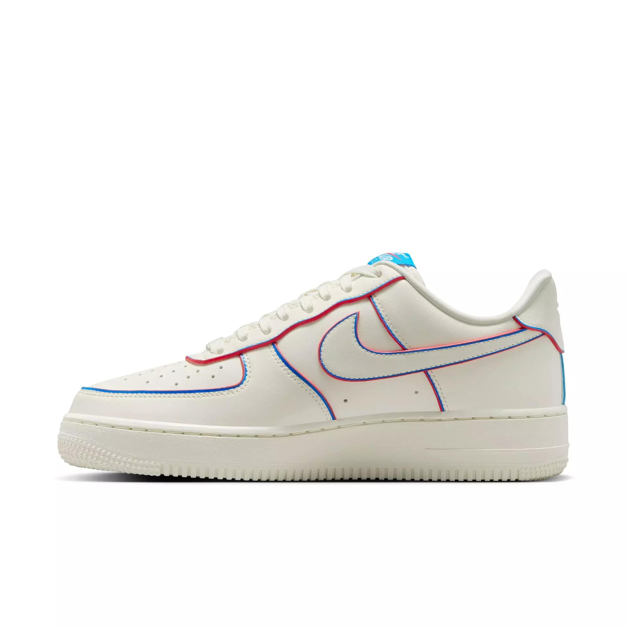 Nike Air Force 1 '07 WNBA "Sail/Multi-Color/Action Red" Women's Shoe - SAIL