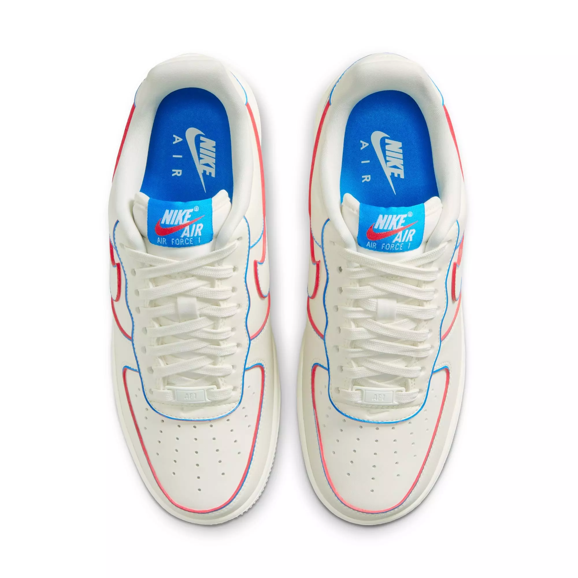 Nike Air Force 1 '07 WNBA "Sail/Multi-Color/Action Red" Women's Shoe - SAIL
