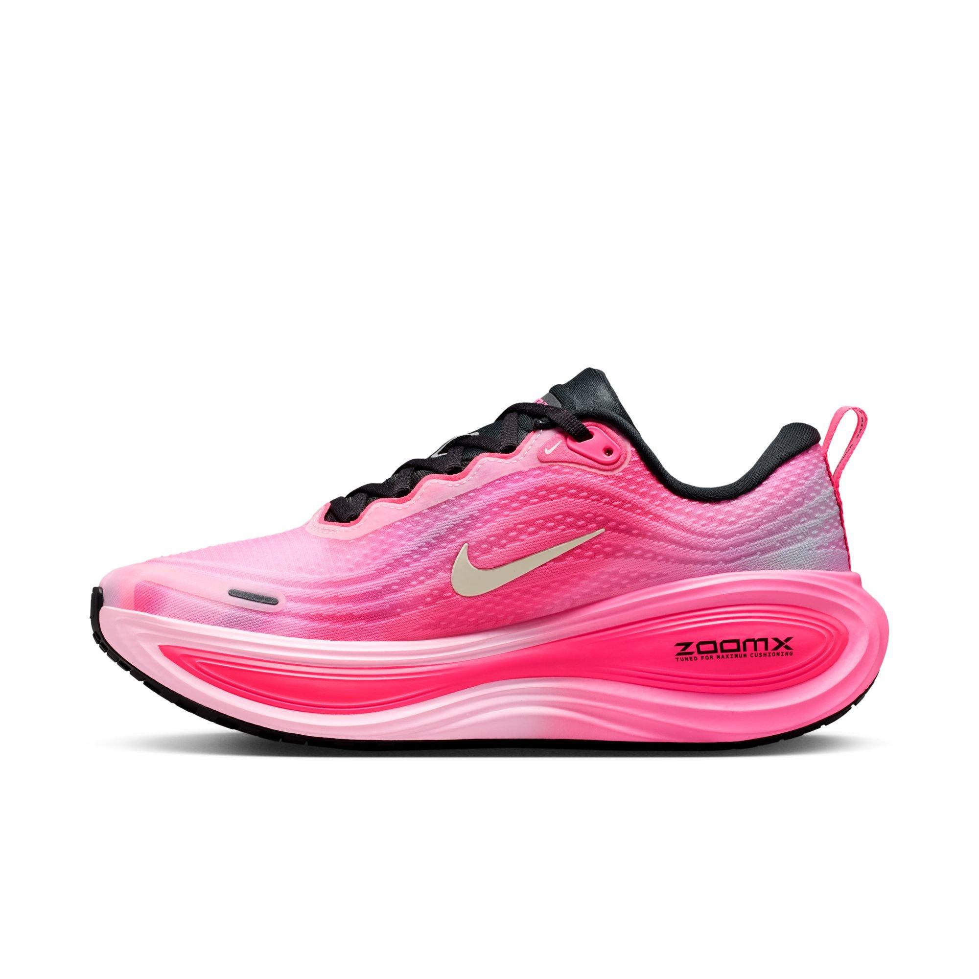 Nike Vomero Plus "Pearl Pink/Summit White/Pink Glow" Women's Road Running Shoe - PINK/BLACK Thumbnail View 4