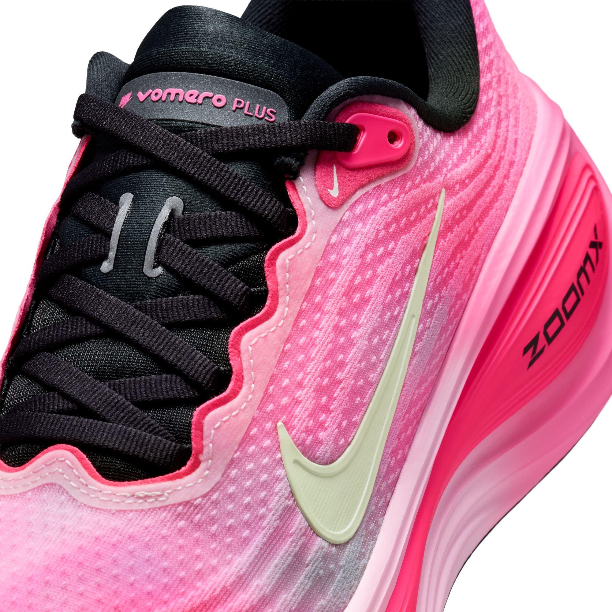 Nike Vomero Plus "Pearl Pink/Summit White/Pink Glow" Women's Road Running Shoe - PINK/BLACK Thumbnail View 9