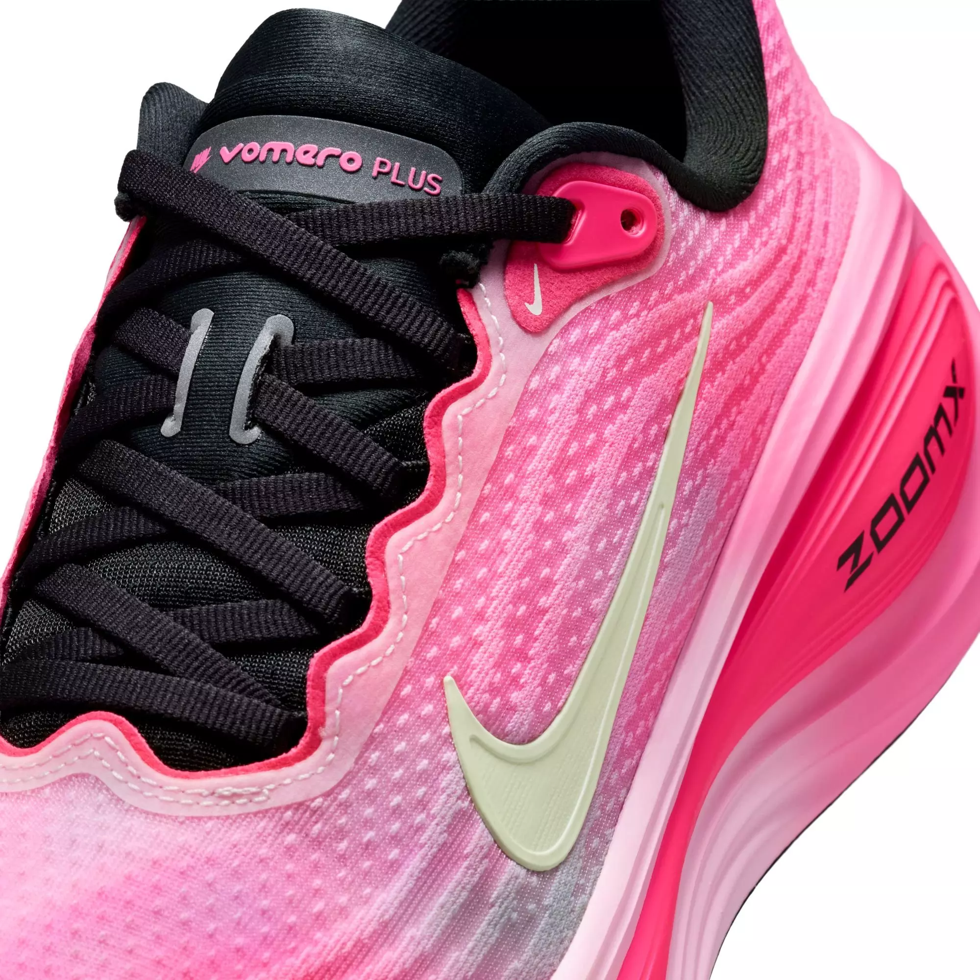 Nike Vomero Plus "Pearl Pink/Summit White/Pink Glow" Women's Road Running Shoe - PINK/BLACK