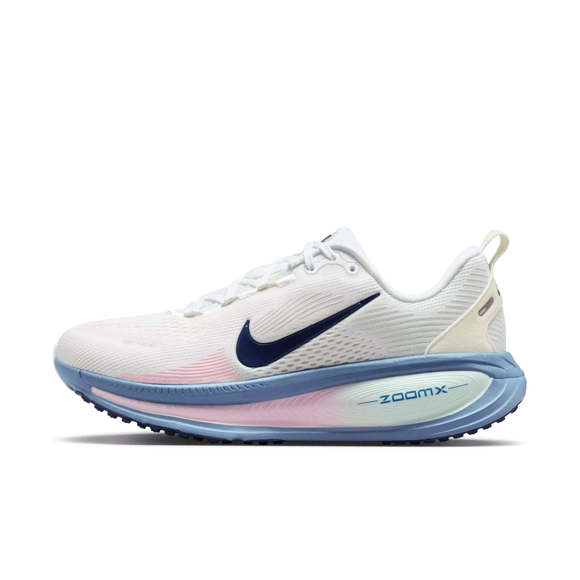 Nike Vomero 18 "White/Midnight Navy/Work Blue" Women's Road Running Shoe - WHITE/NAVY/GREEN