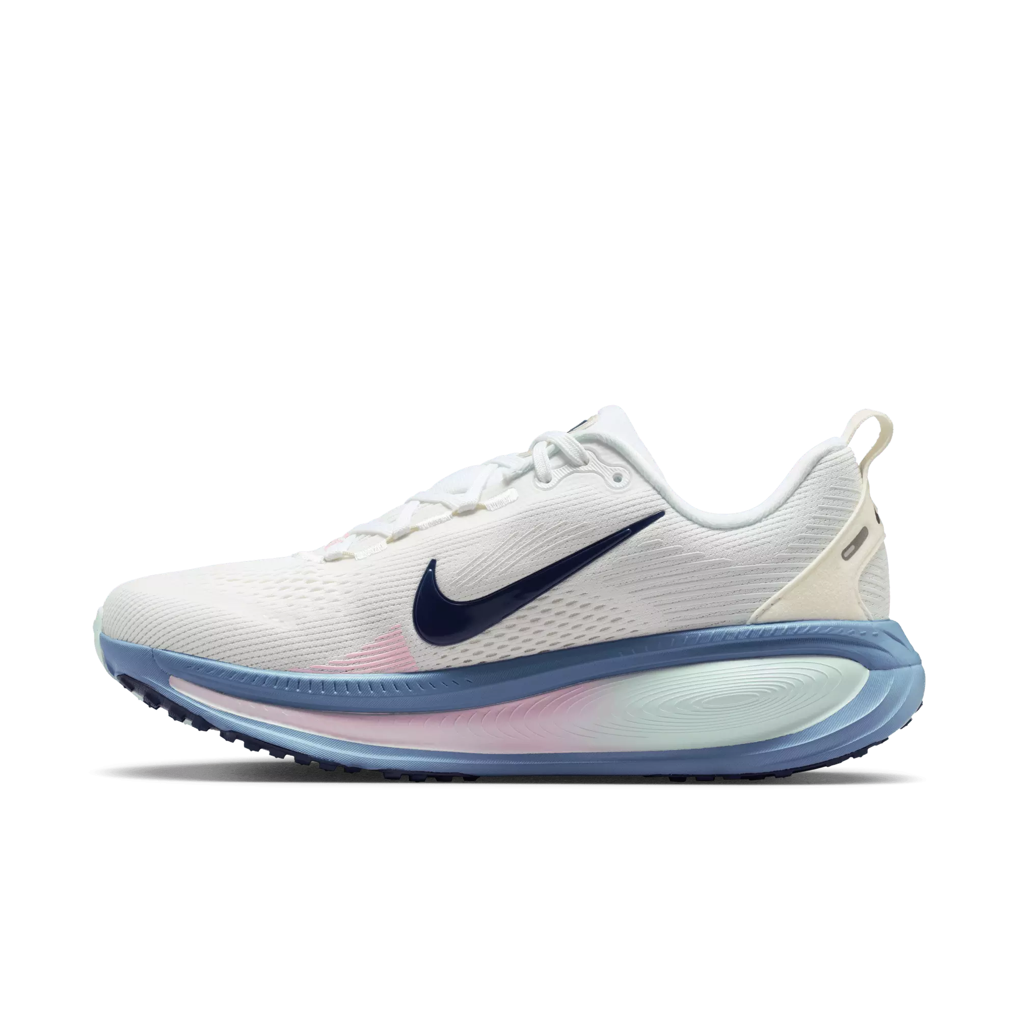 Nike Vomero 18 "White/Midnight Navy/Work Blue" Women's Road Running Shoe - WHITE/NAVY/GREEN