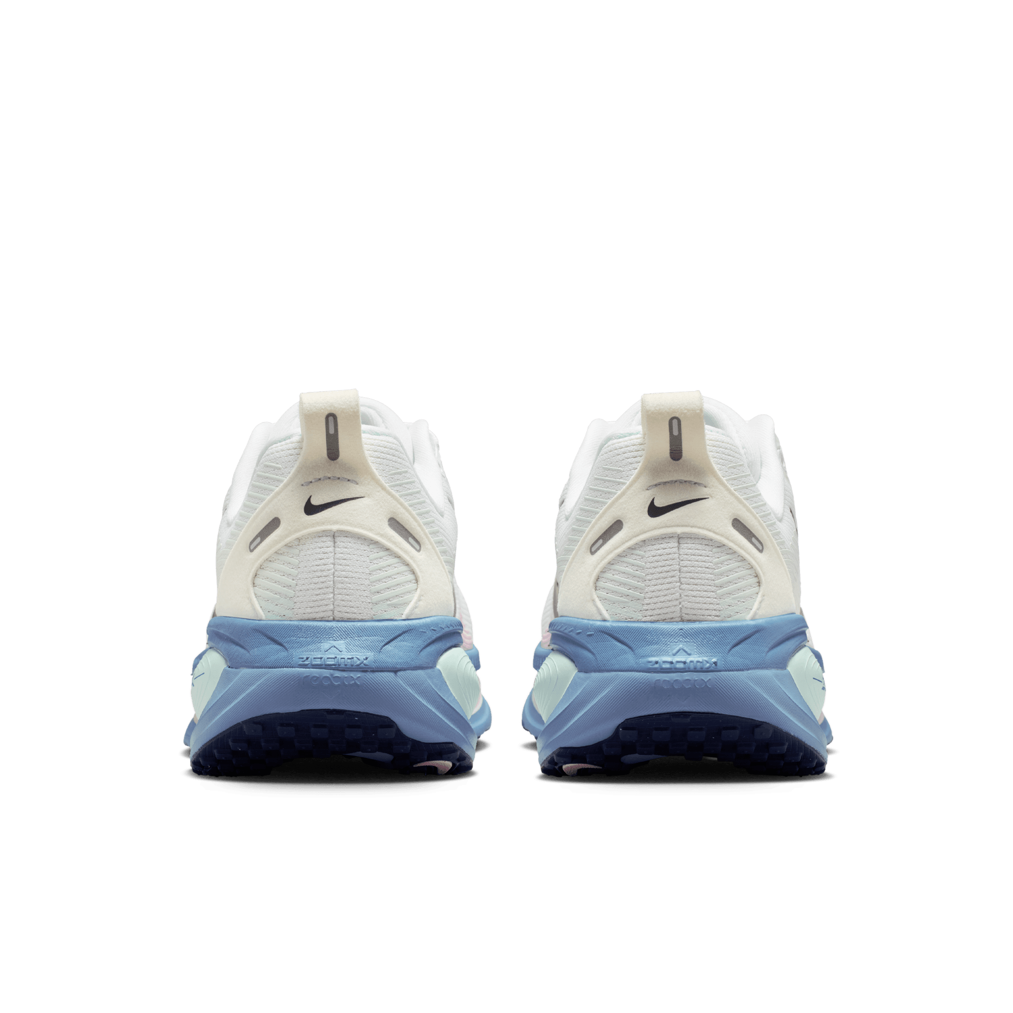 Nike Vomero 18 "White/Midnight Navy/Work Blue" Women's Road Running Shoe - WHITE/NAVY/GREEN Thumbnail View 7