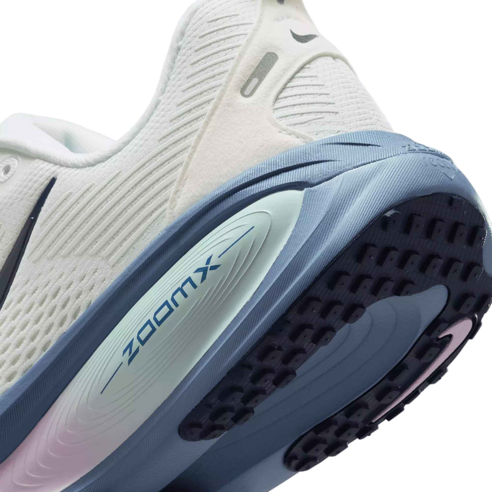 Nike Vomero 18 "White/Midnight Navy/Work Blue" Women's Road Running Shoe - WHITE/NAVY/GREEN