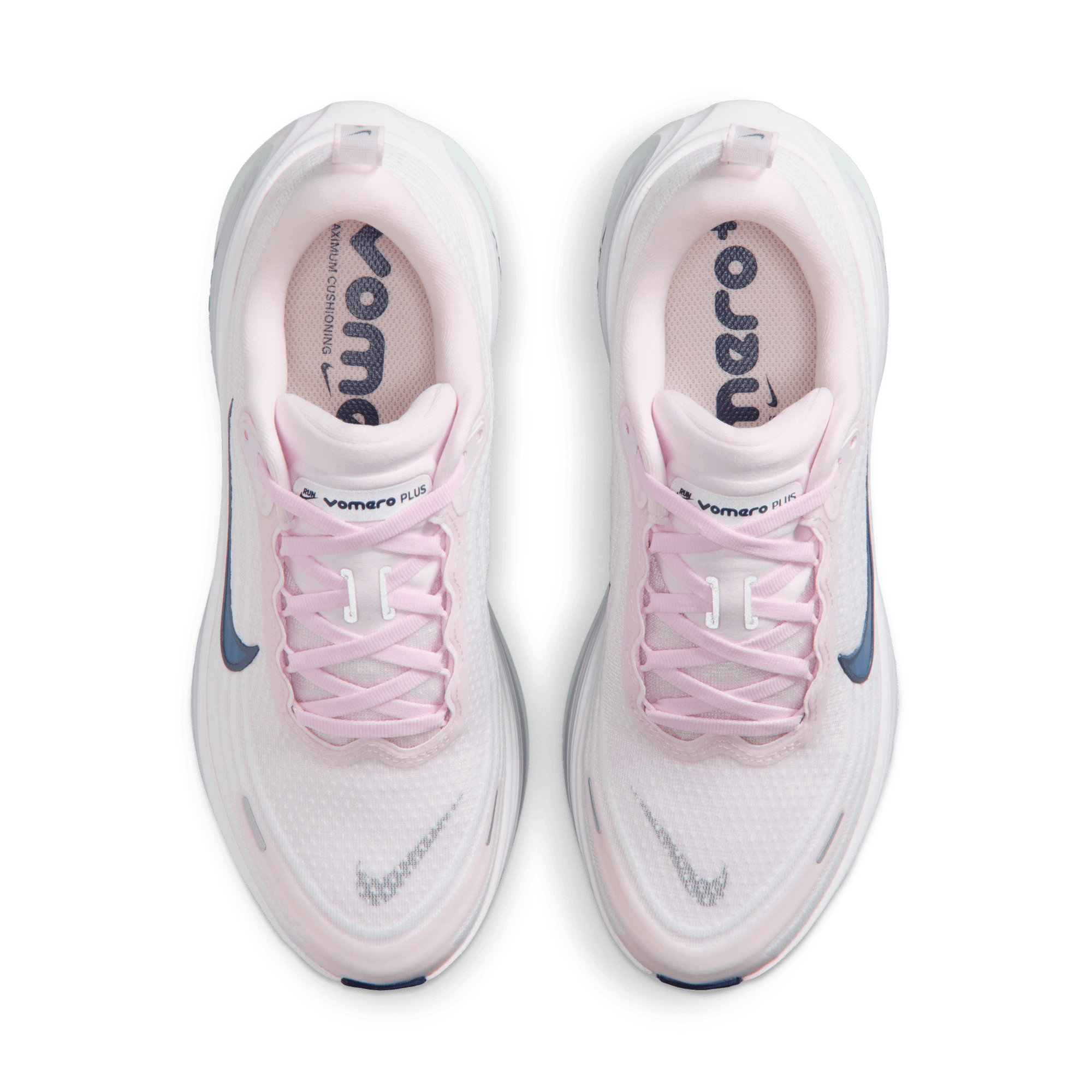 Nike Vomero Plus "Pearl Pink/Midnight Navy/White" Women's Shoe - PINK/WHITE Thumbnail View 6