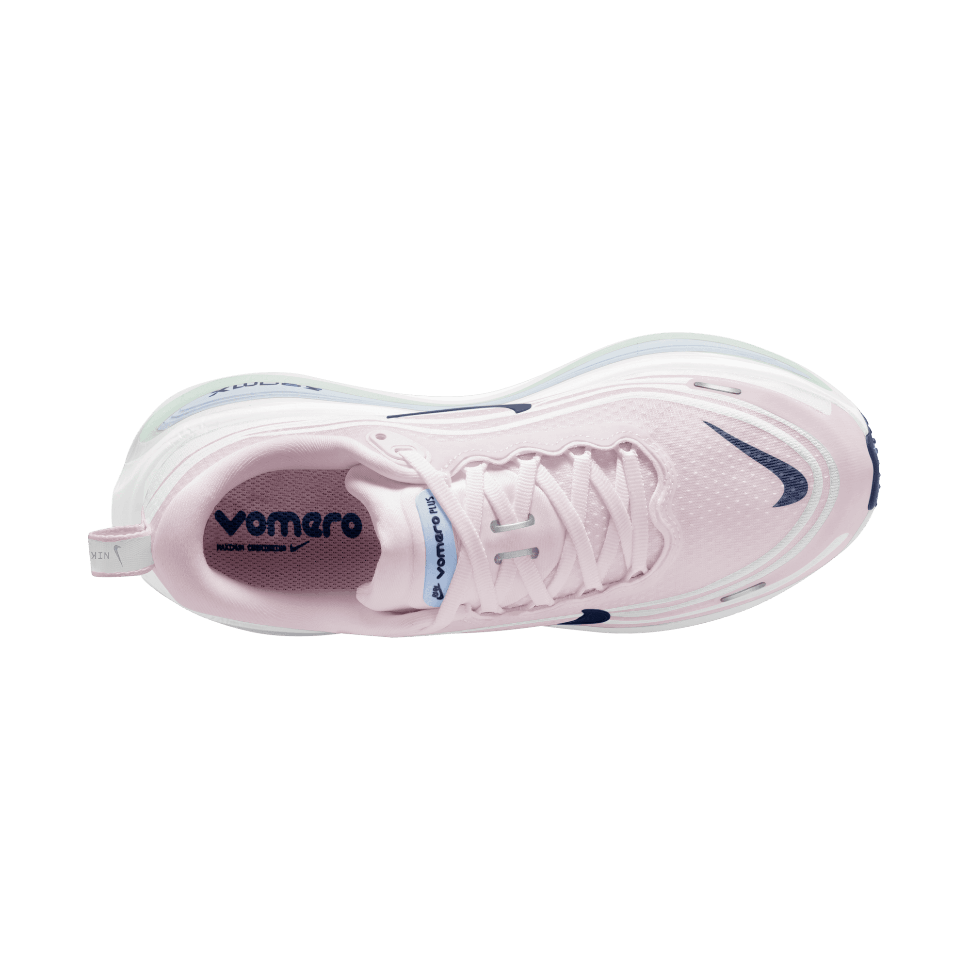 Nike Vomero Plus "Pearl Pink/Midnight Navy/White" Women's Shoe - PINK/WHITE Thumbnail View 8