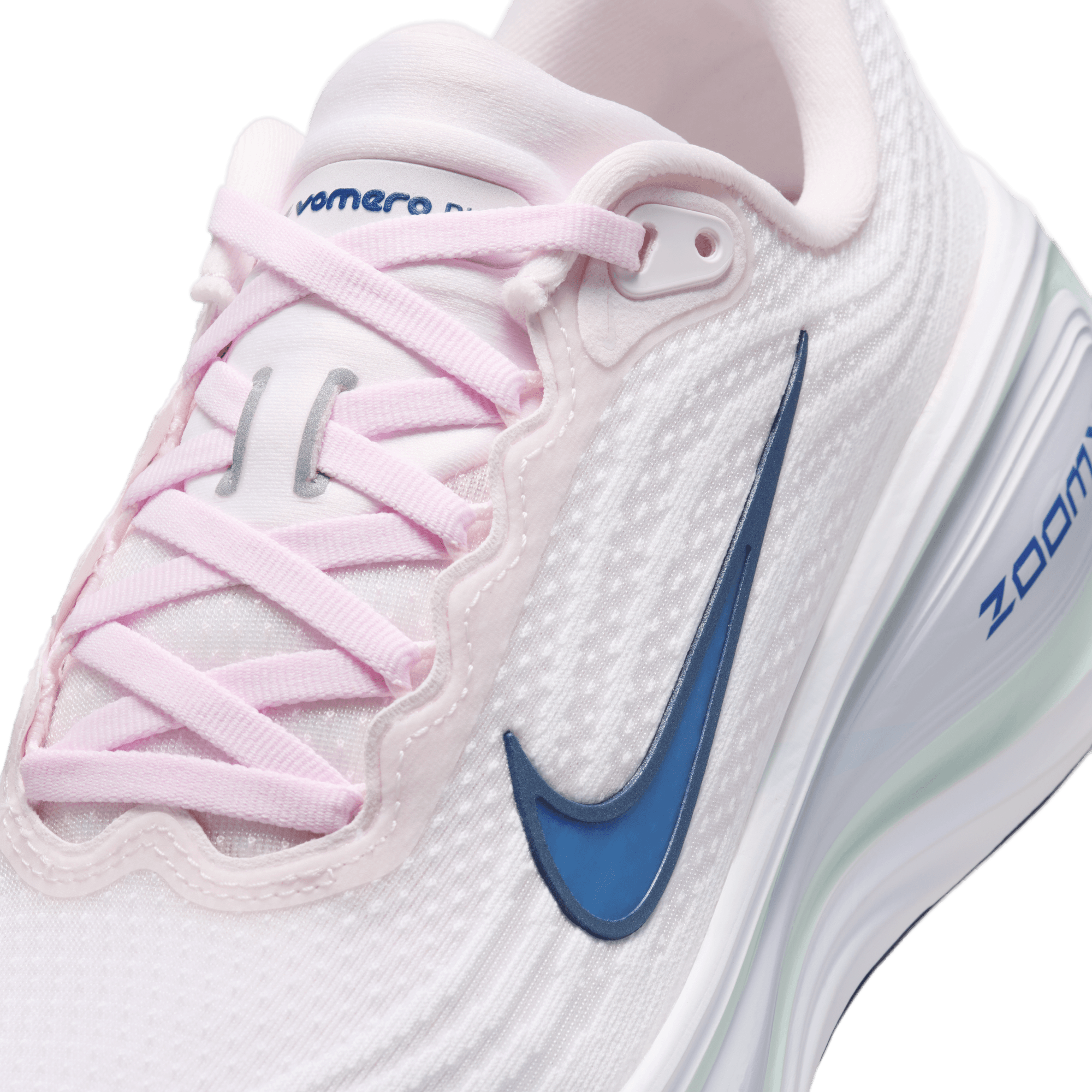 Nike Vomero Plus "Pearl Pink/Midnight Navy/White" Women's Shoe - PINK/WHITE Thumbnail View 10