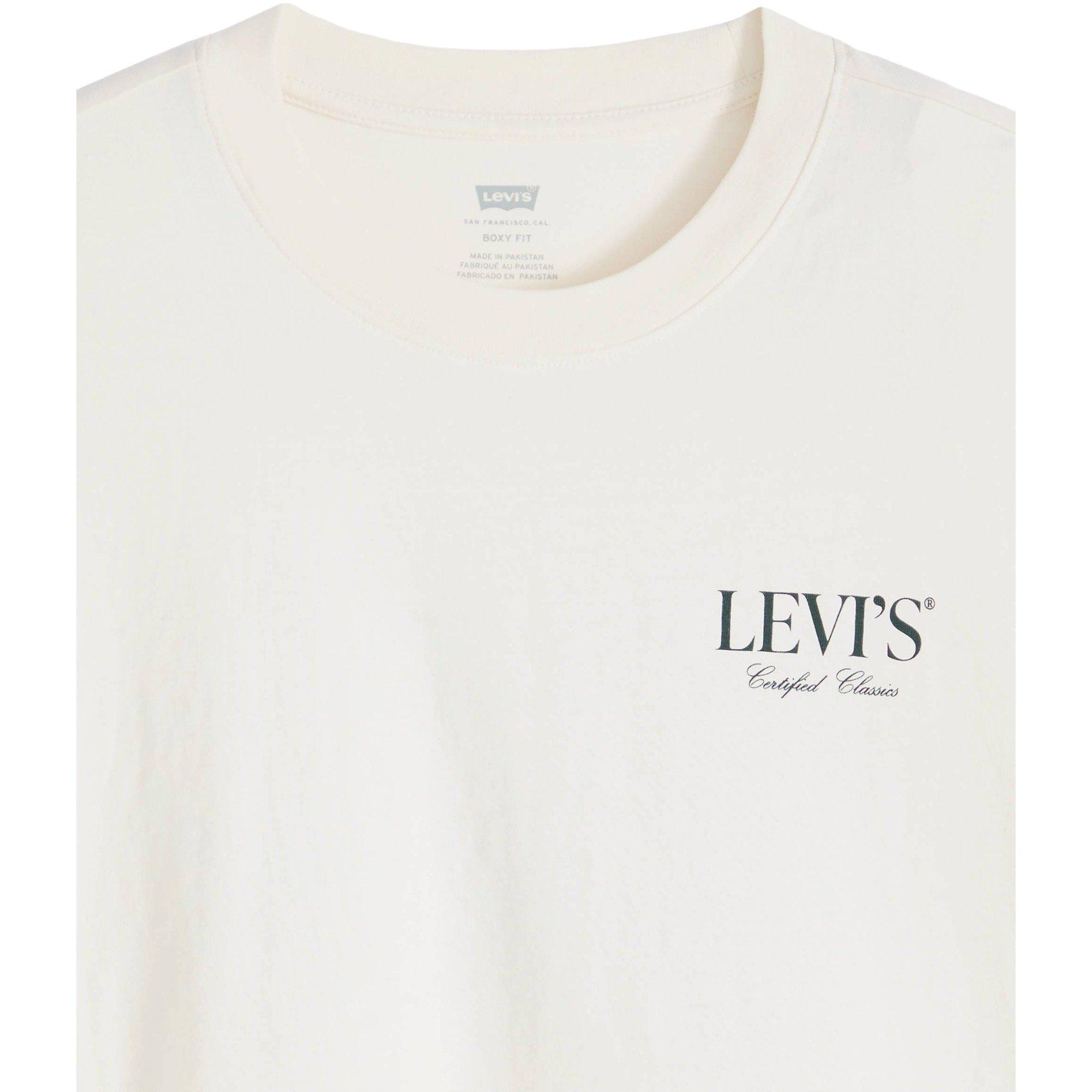 Levi's Men's Boxy Graphic Tee - CREAM Thumbnail View 3