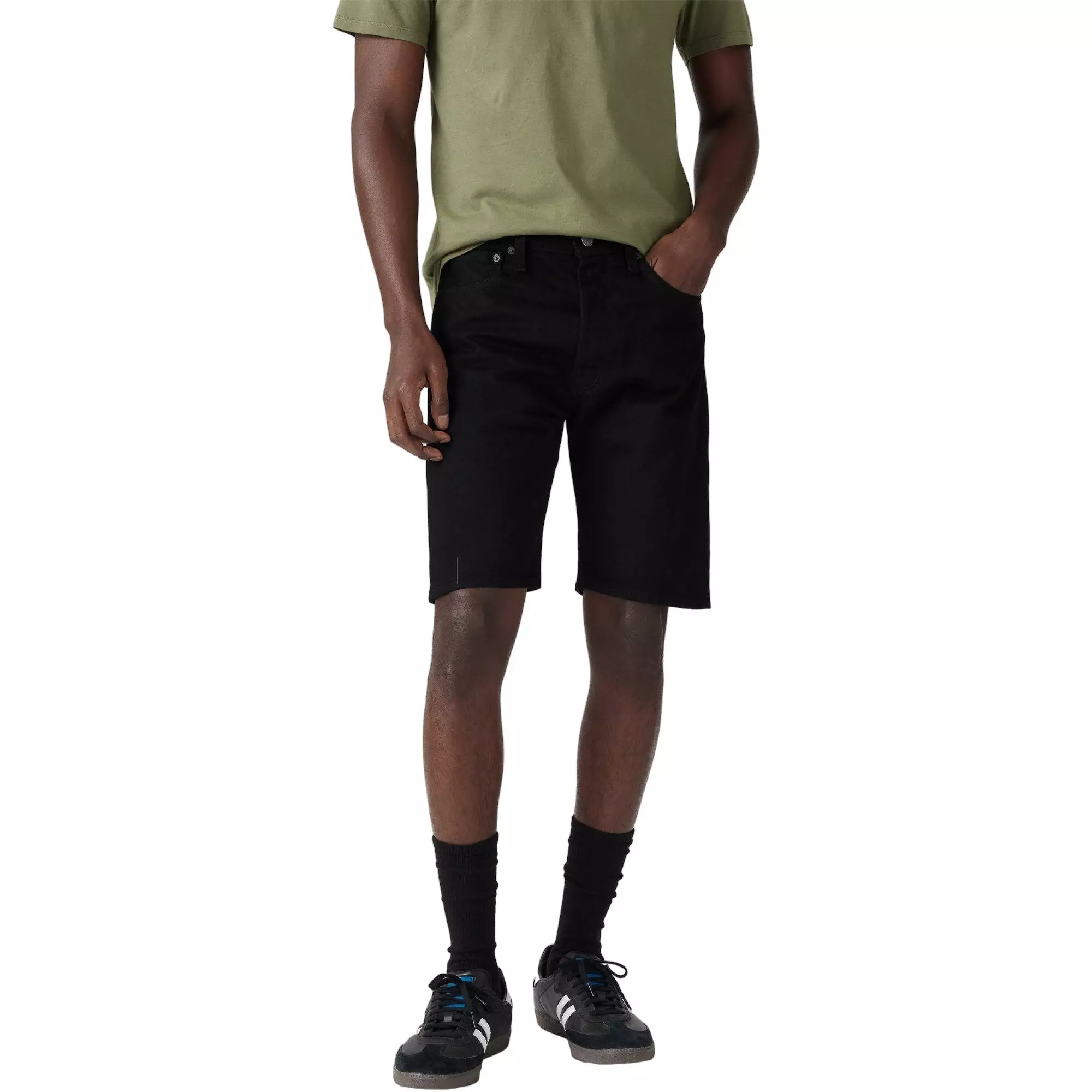 Levi's Men's 501 Original Fit Hemmed 9" Shorts - BLACK