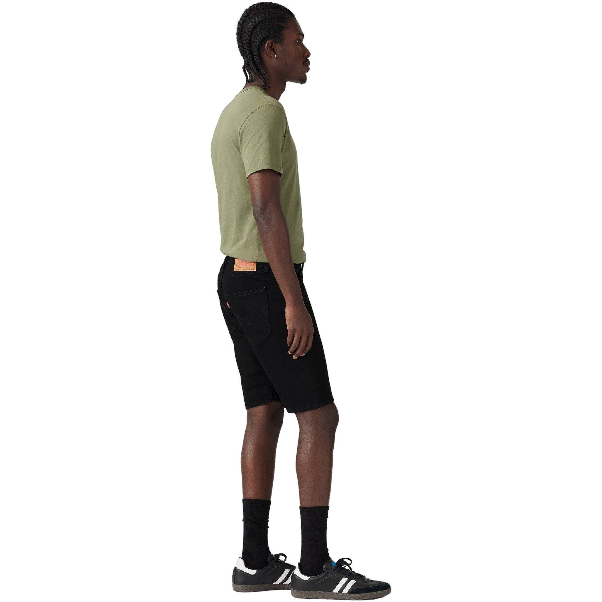 Levi's Men's 501 Original Fit Hemmed 9" Shorts - BLACK Thumbnail View 4