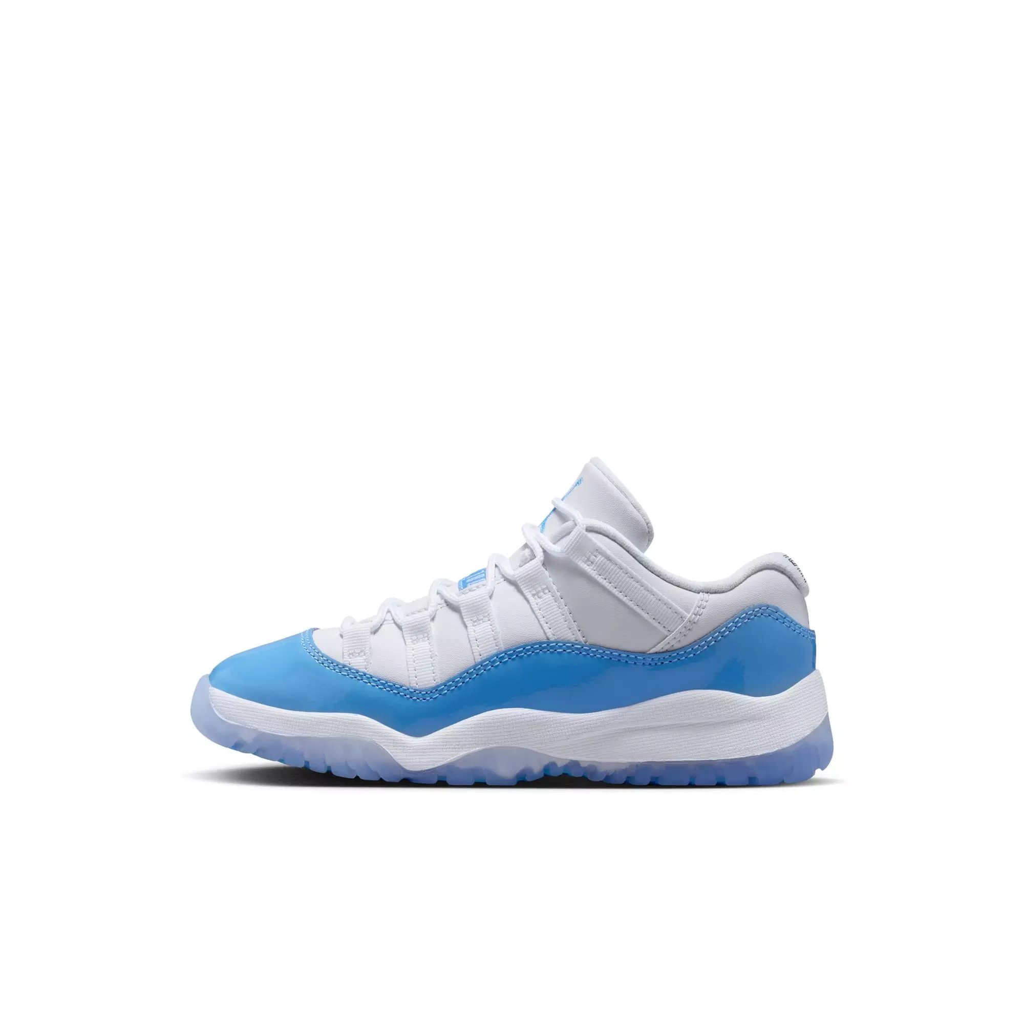 Jordan 11 Retro Low "White and University Blue" Preschool Kids' Shoe - WHITE/UNIVERSITY BLUE/BLACK
