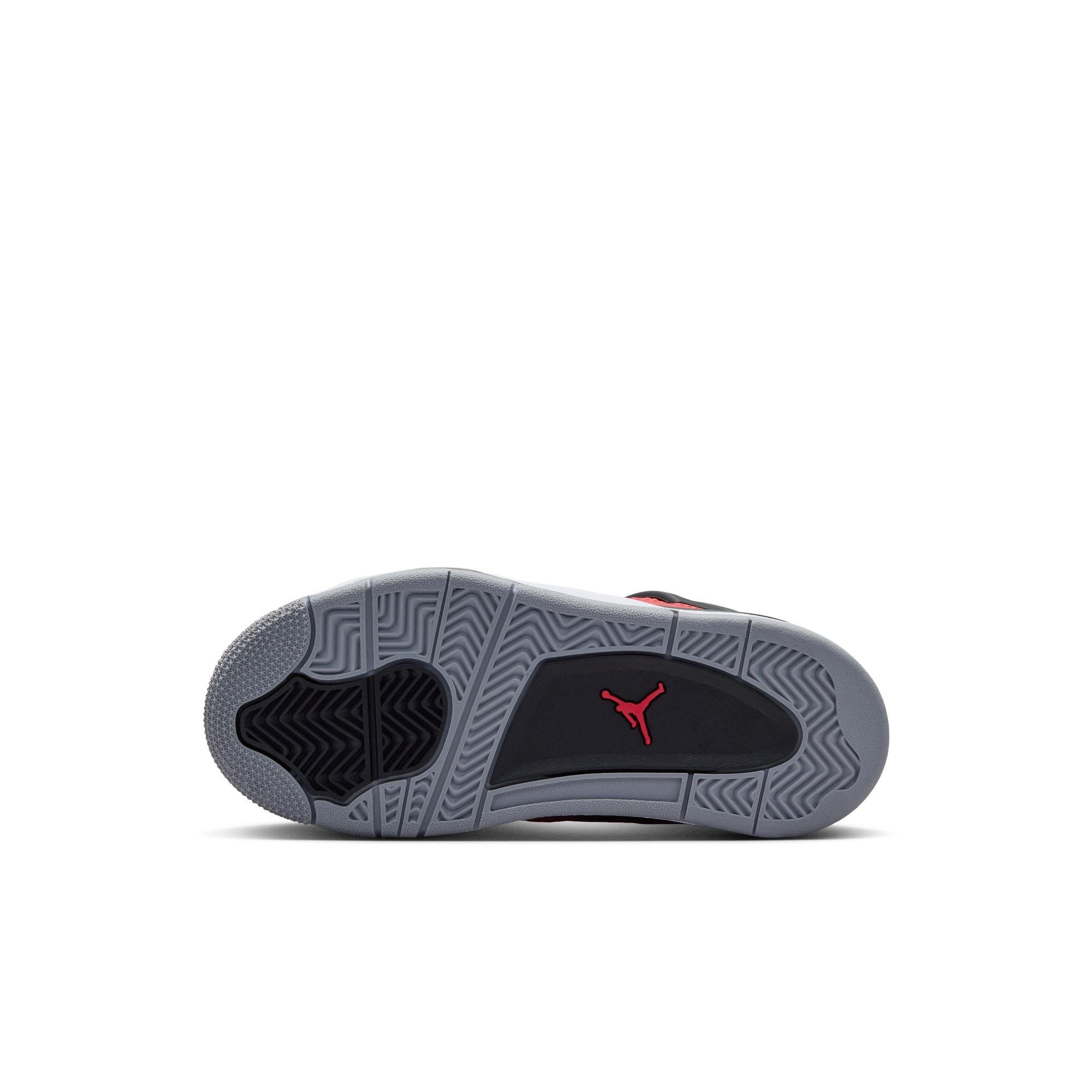 Jordan 4 Retro "Toro Bravo" Preschool Kids' Shoe - FIRE RED/WHITE/BLACK/CEMENT GREY Thumbnail View 11