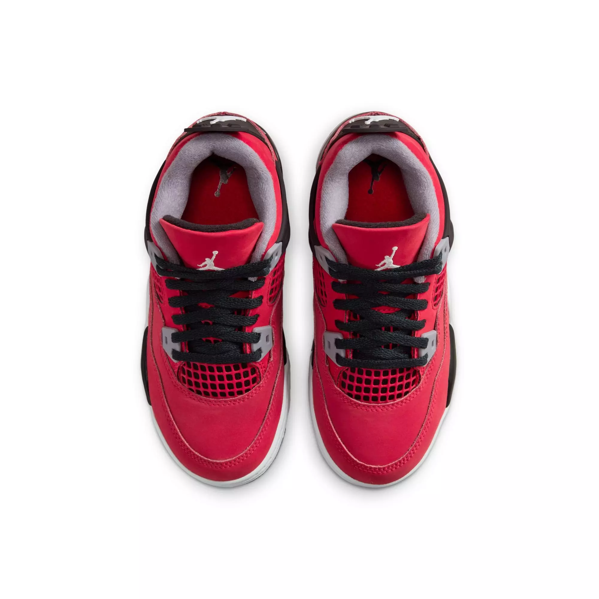 Jordan 4 Retro "Toro Bravo" Preschool Kids' Shoe - FIRE RED/WHITE/BLACK/CEMENT GREY
