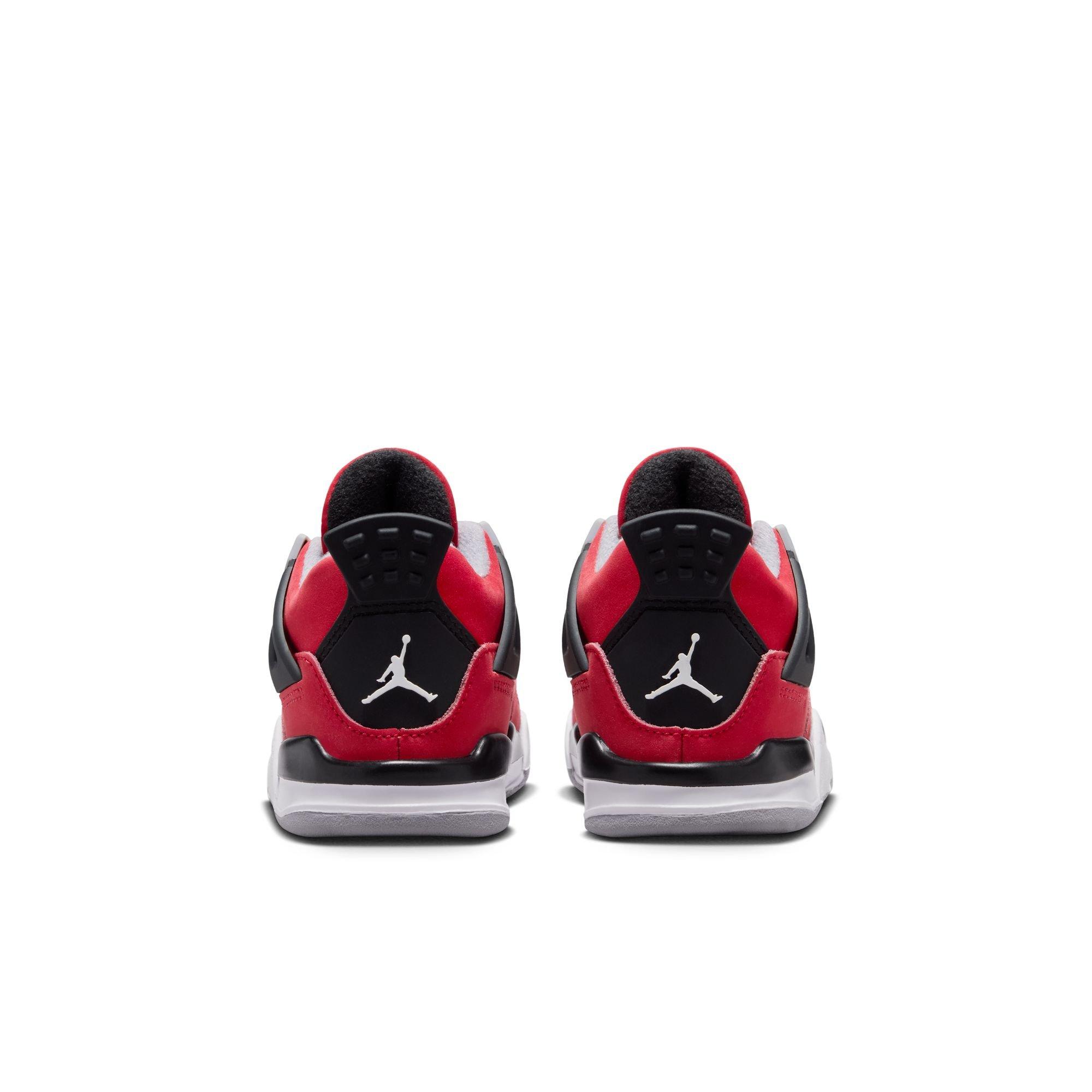 Jordan 4 Retro "Toro Bravo" Toddler Kids' Shoe - FIRE RED/WHITE/BLACK/CEMENT GREY Thumbnail View 8