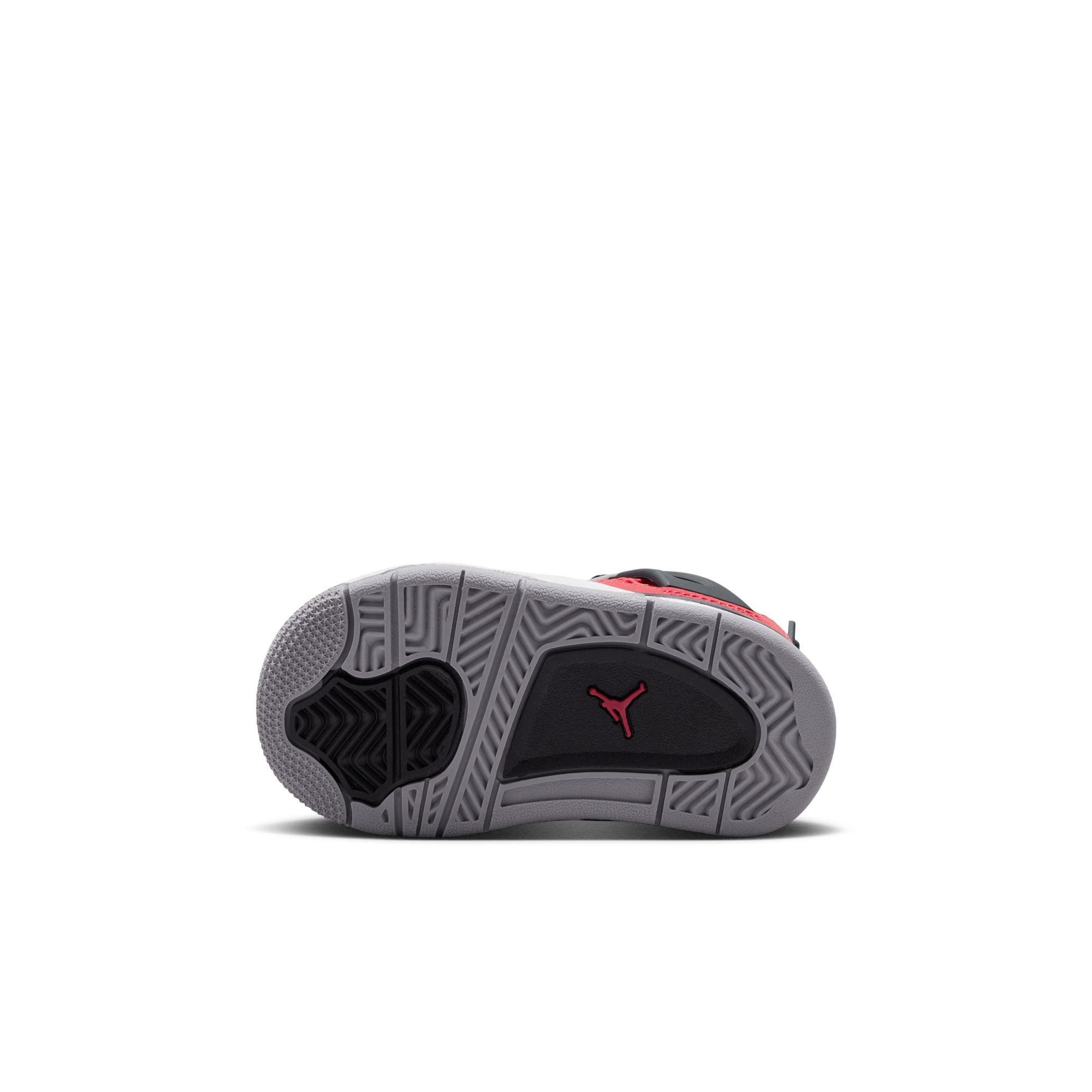Jordan 4 Retro "Toro Bravo" Toddler Kids' Shoe - FIRE RED/WHITE/BLACK/CEMENT GREY Thumbnail View 10