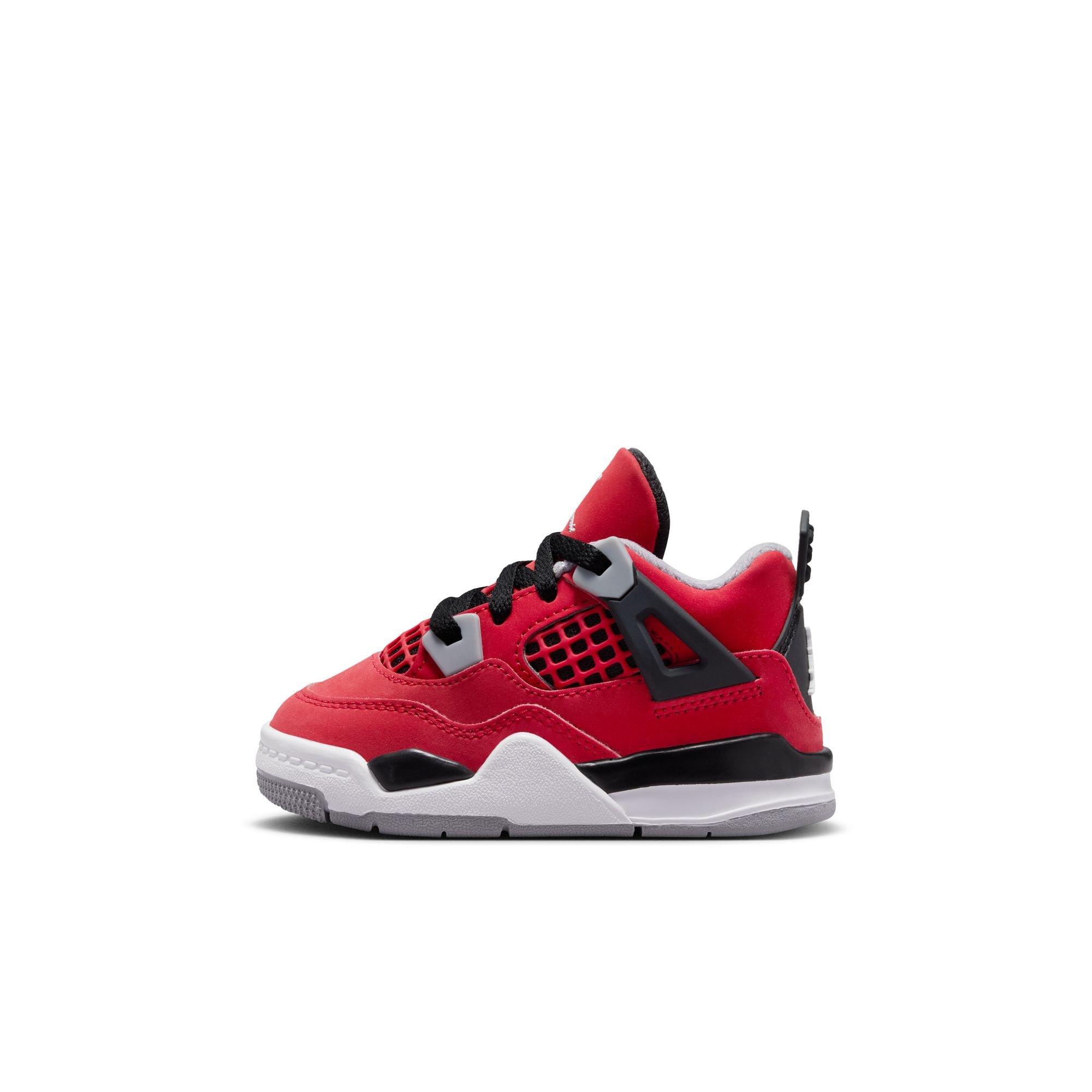 Jordan 4 Retro "Toro Bravo" Toddler Kids' Shoe - FIRE RED/WHITE/BLACK/CEMENT GREY Thumbnail View 6