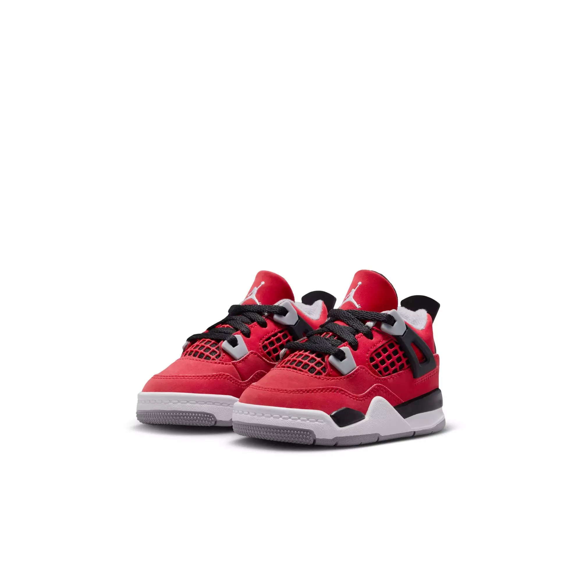 Jordan 4 Retro "Toro Bravo" Toddler Kids' Shoe - FIRE RED/WHITE/BLACK/CEMENT GREY