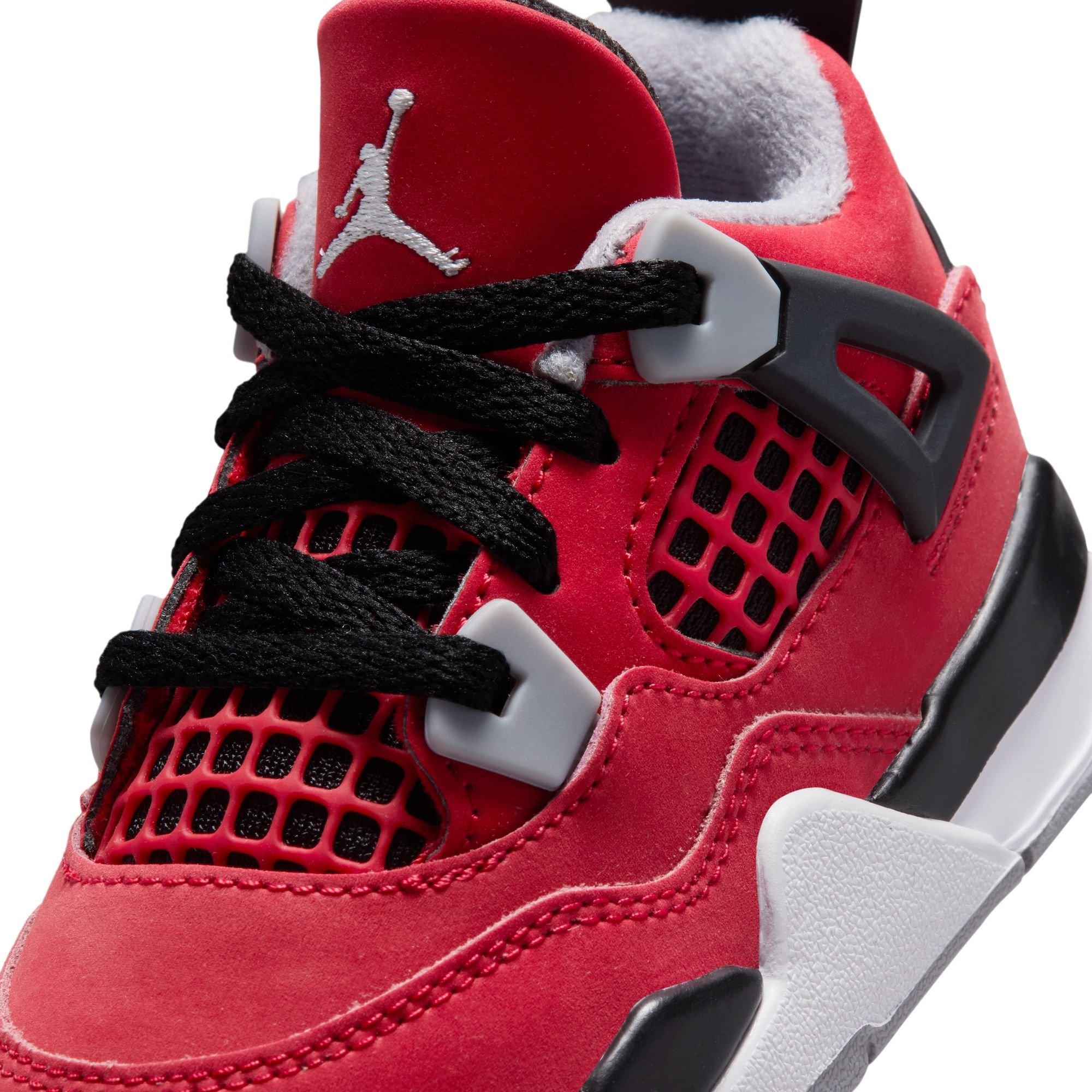Jordan 4 Retro "Toro Bravo" Toddler Kids' Shoe - FIRE RED/WHITE/BLACK/CEMENT GREY Thumbnail View 5