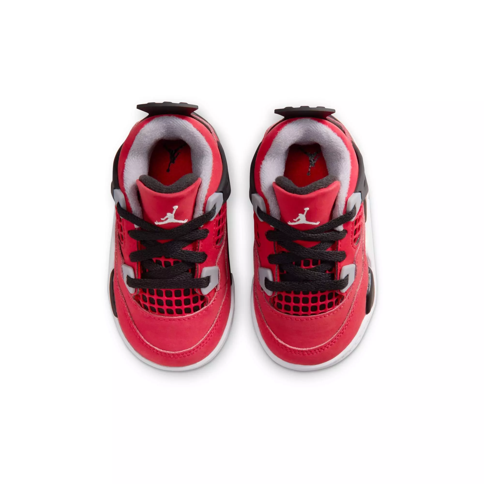 Jordan 4 Retro "Toro Bravo" Toddler Kids' Shoe - FIRE RED/WHITE/BLACK/CEMENT GREY