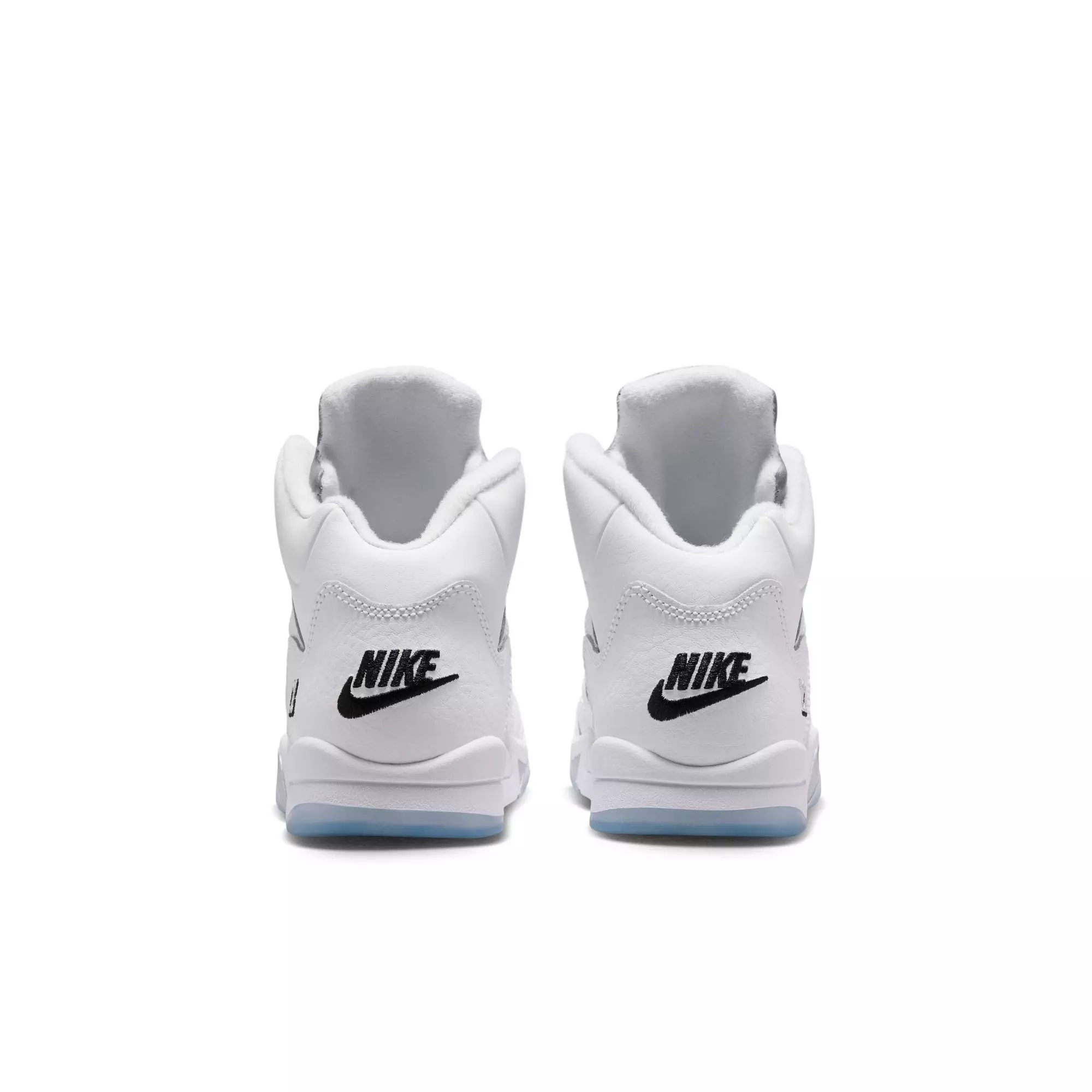 Jordan 5 Retro &ldquo;White Metallic&rdquo; Preschool Kids' Shoe - WHITE/BLACK/METALLIC SILVER