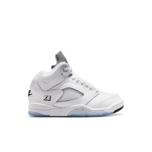 Jordan 5 Retro &ldquo;White Metallic&rdquo; Preschool Kids' Shoe