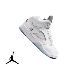 Jordan 5 Retro &ldquo;White Metallic&rdquo; Preschool Kids' Shoe