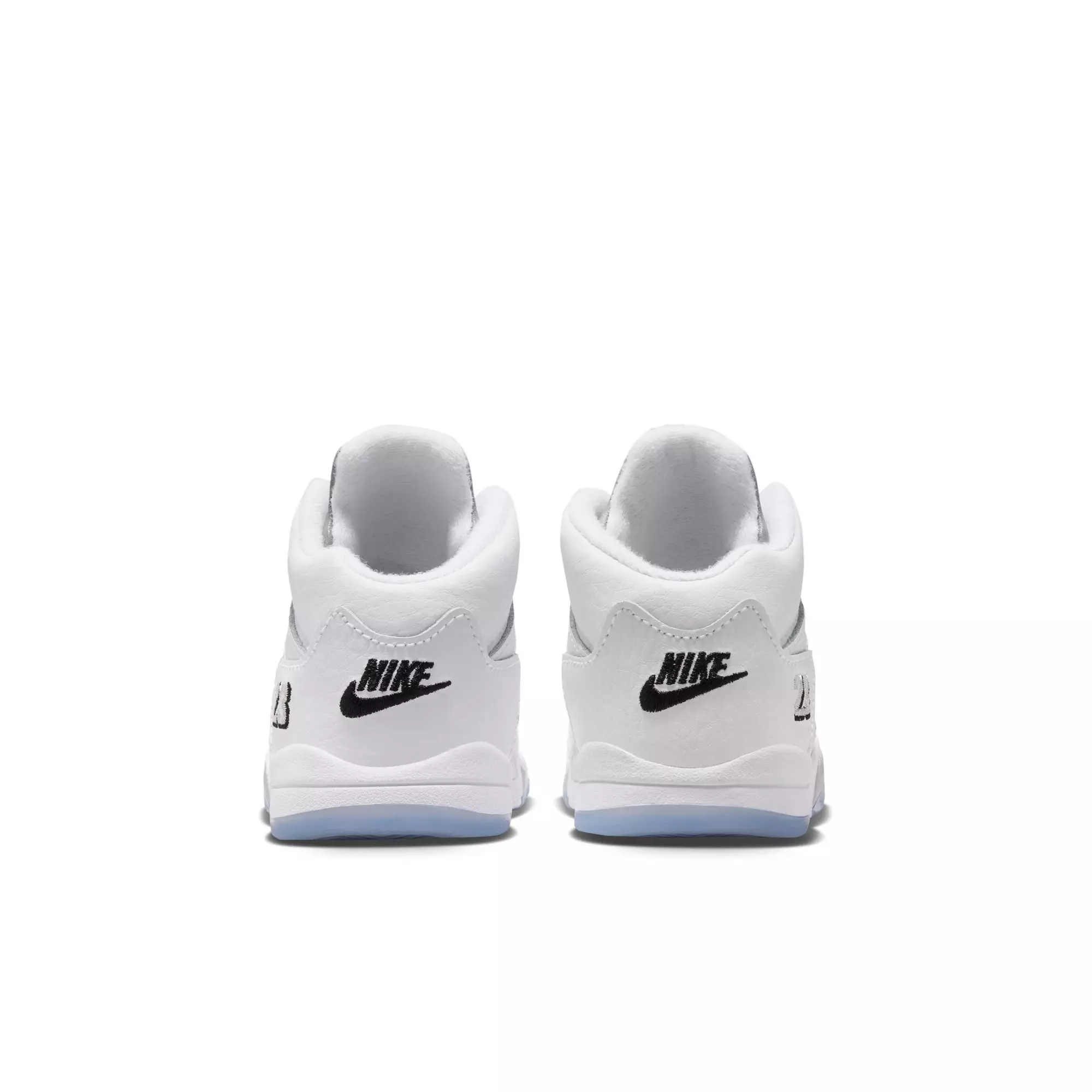 Jordan 5 Retro &ldquo;White Metallic&rdquo; Toddler Kids' Shoe - WHITE/BLACK/METALLIC SILVER