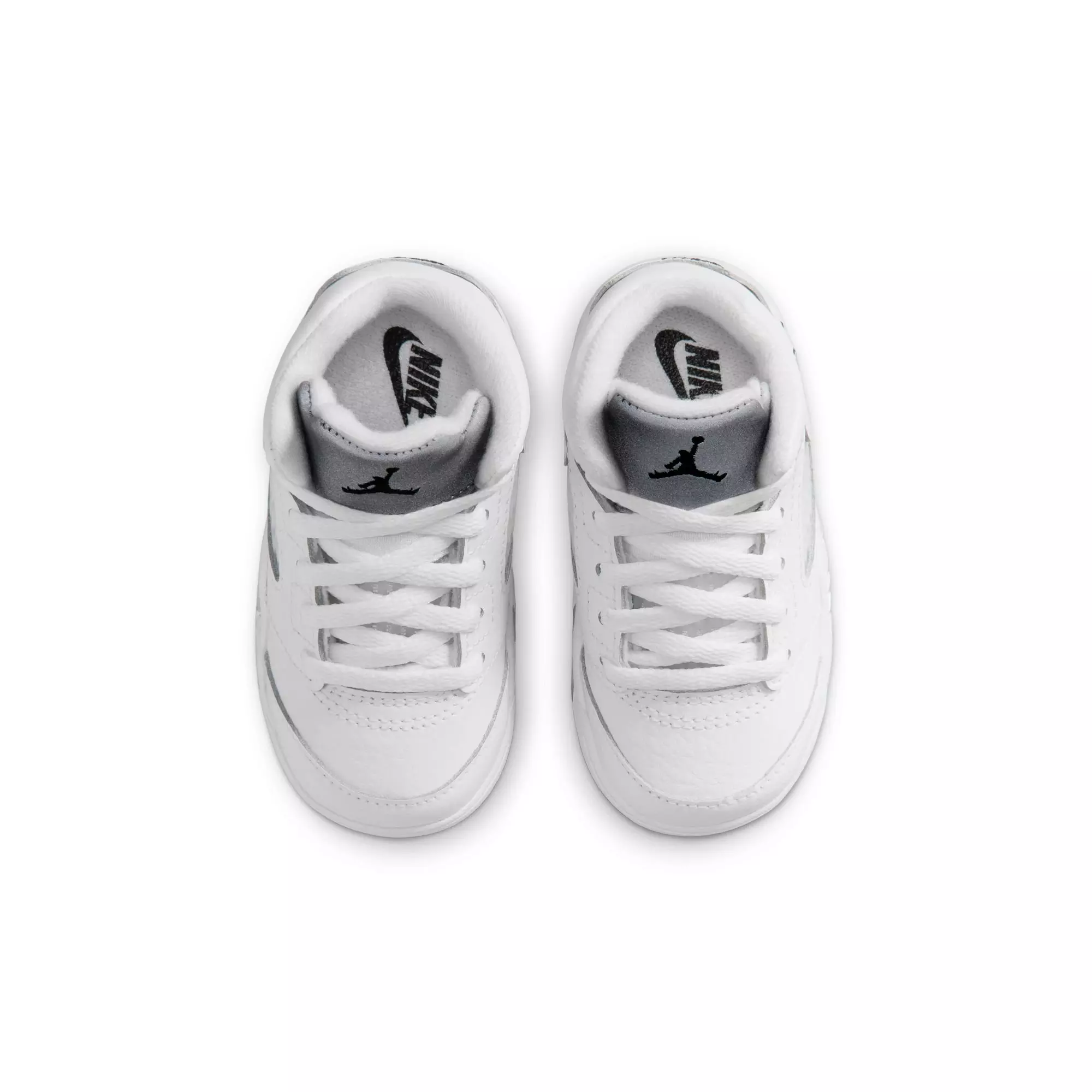 Jordan 5 Retro &ldquo;White Metallic&rdquo; Toddler Kids' Shoe - WHITE/BLACK/METALLIC SILVER
